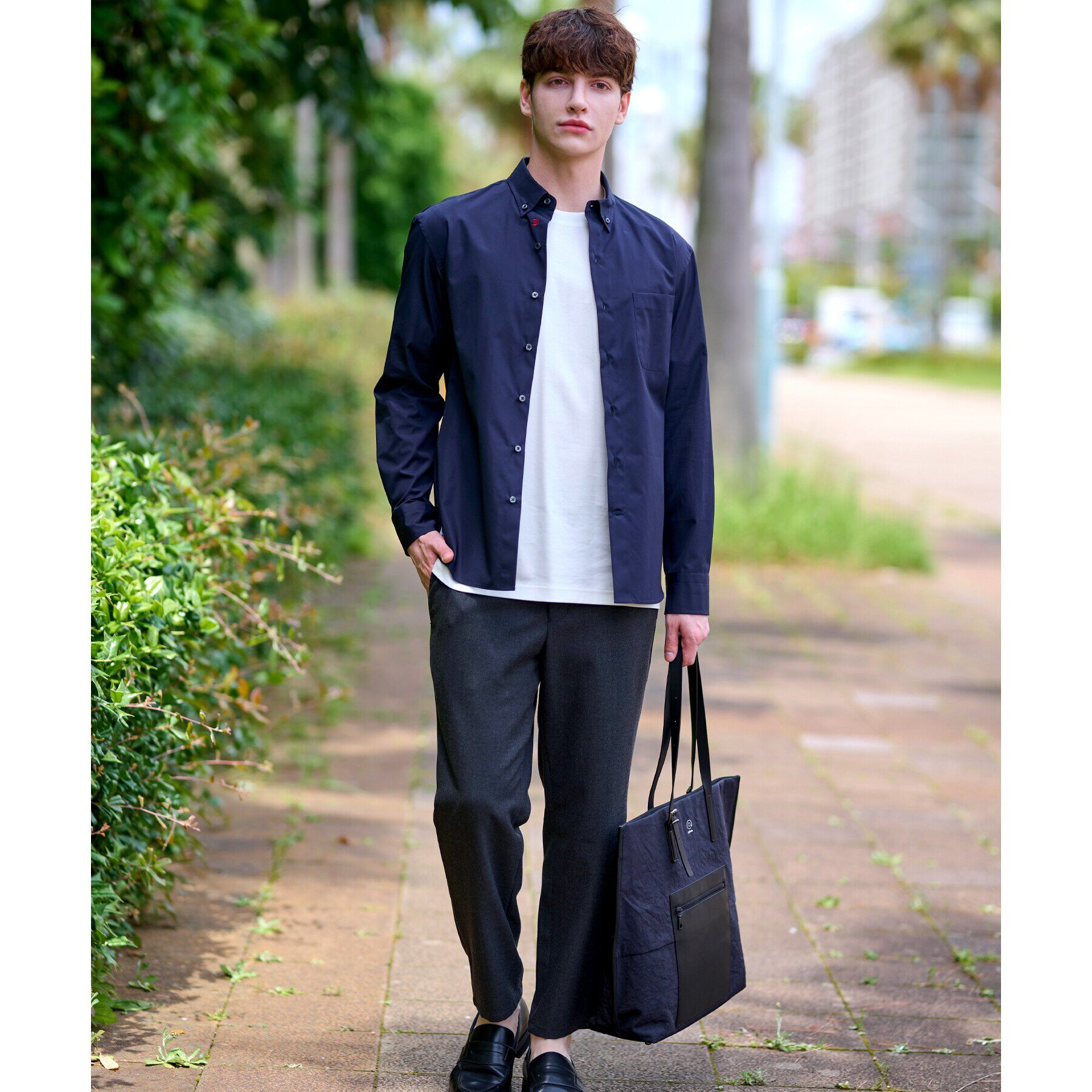 DRESSTERIOR「SUPIMA COTTON ボタンダウンシャツ」|シャツ・ブラウス|