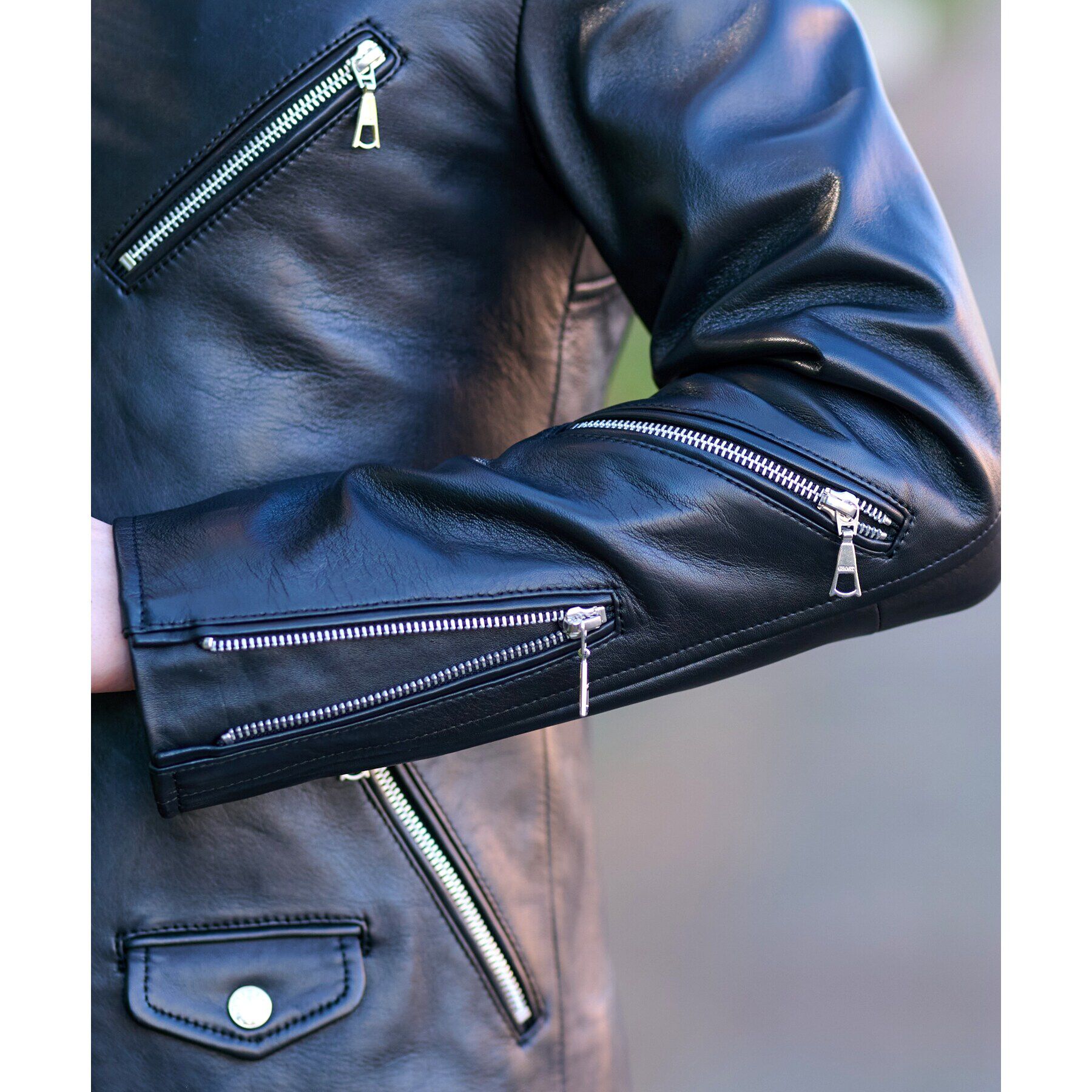 DRESSTERIOR「【本革】レザーライダースジャケット」|ライダースジャケット|