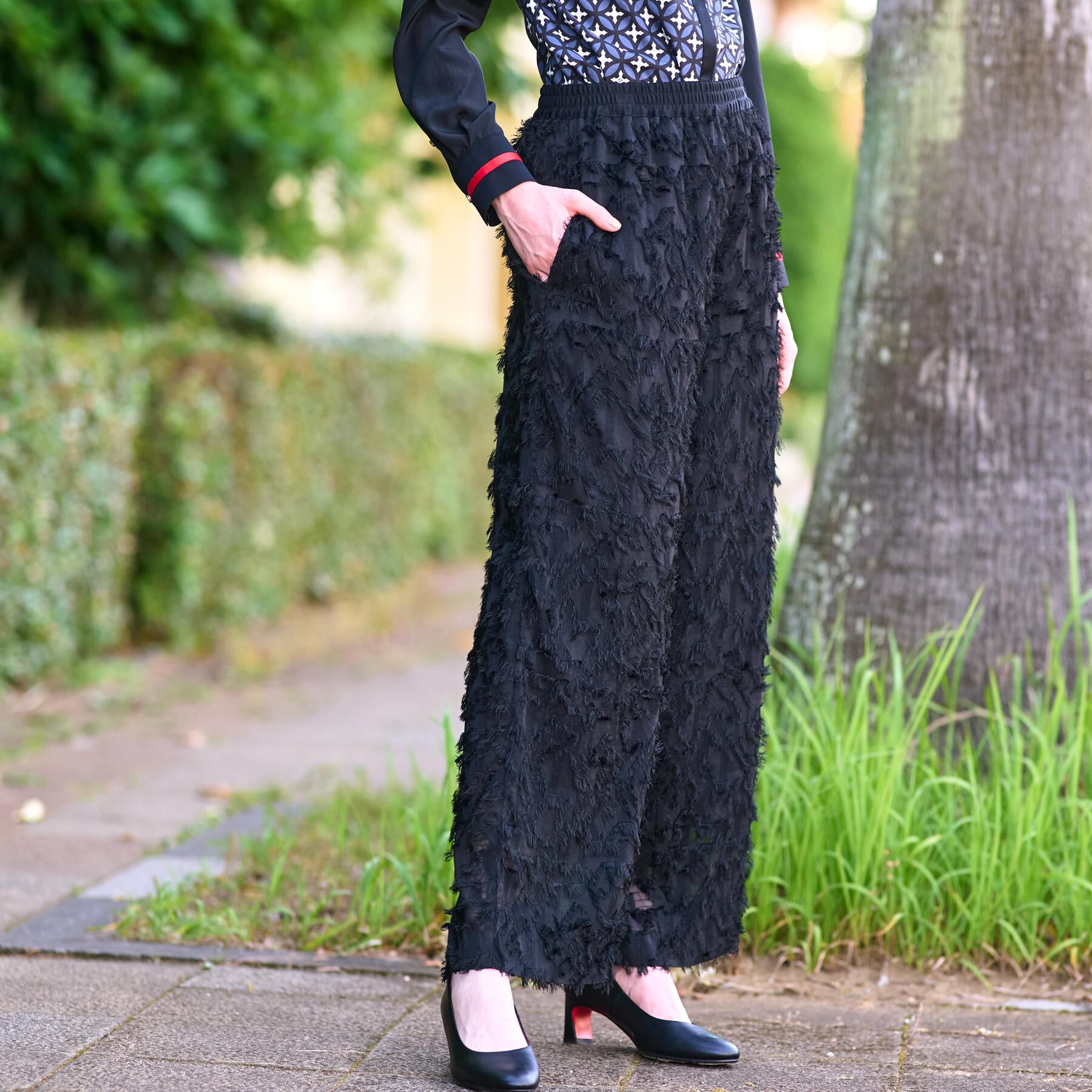 DRESSTERIOR「【セットアップ可/美人百花/美香さん着用】カットジャカードイージーパンツ」|その他|