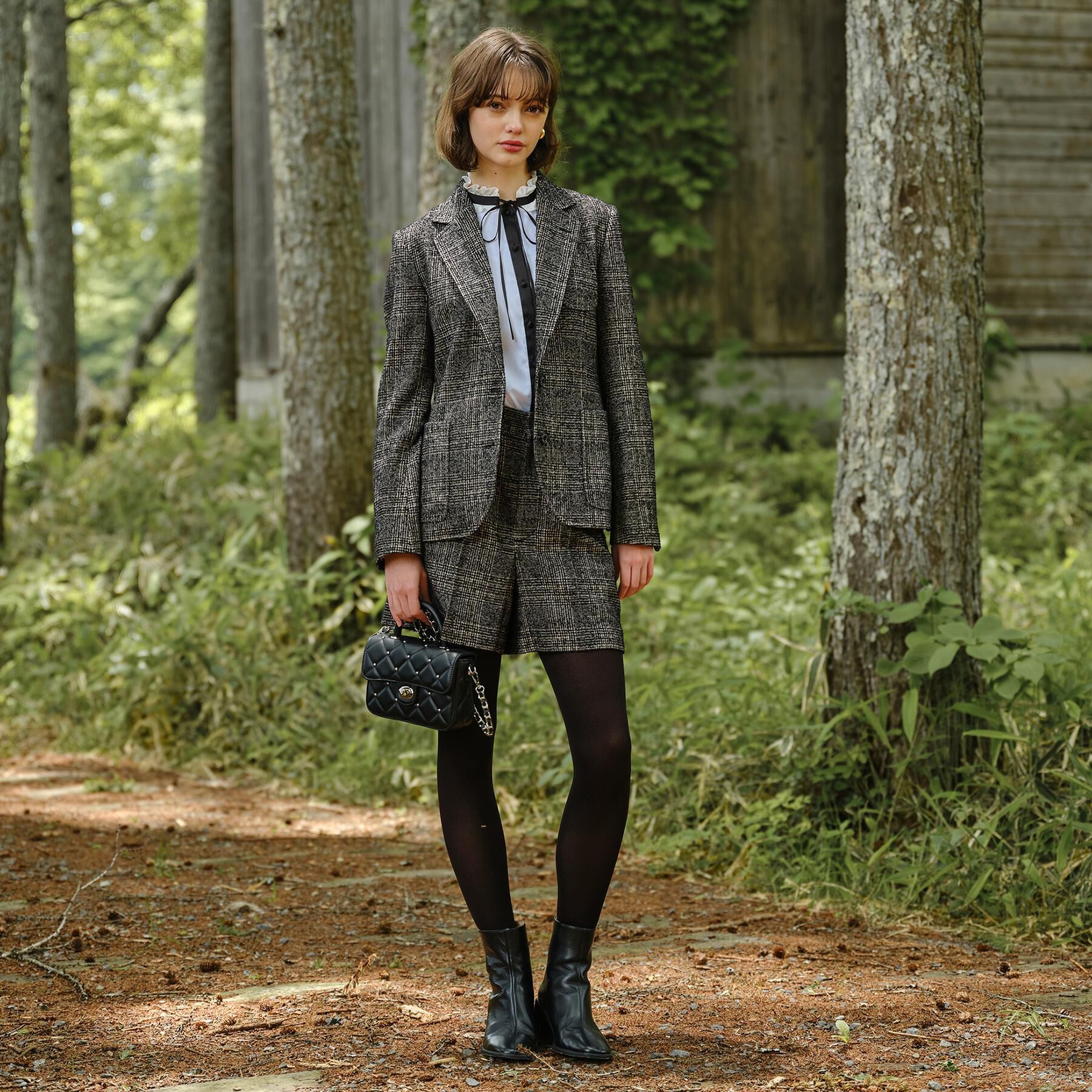 DRESSTERIOR「ループグレンチェックジャケット」|テーラードジャケット|