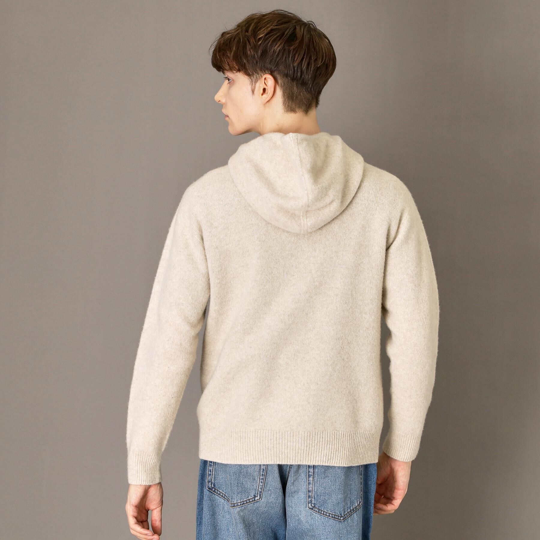 DRESSTERIOR「カシミヤブレンドフードニット」|ニット・セーター|
