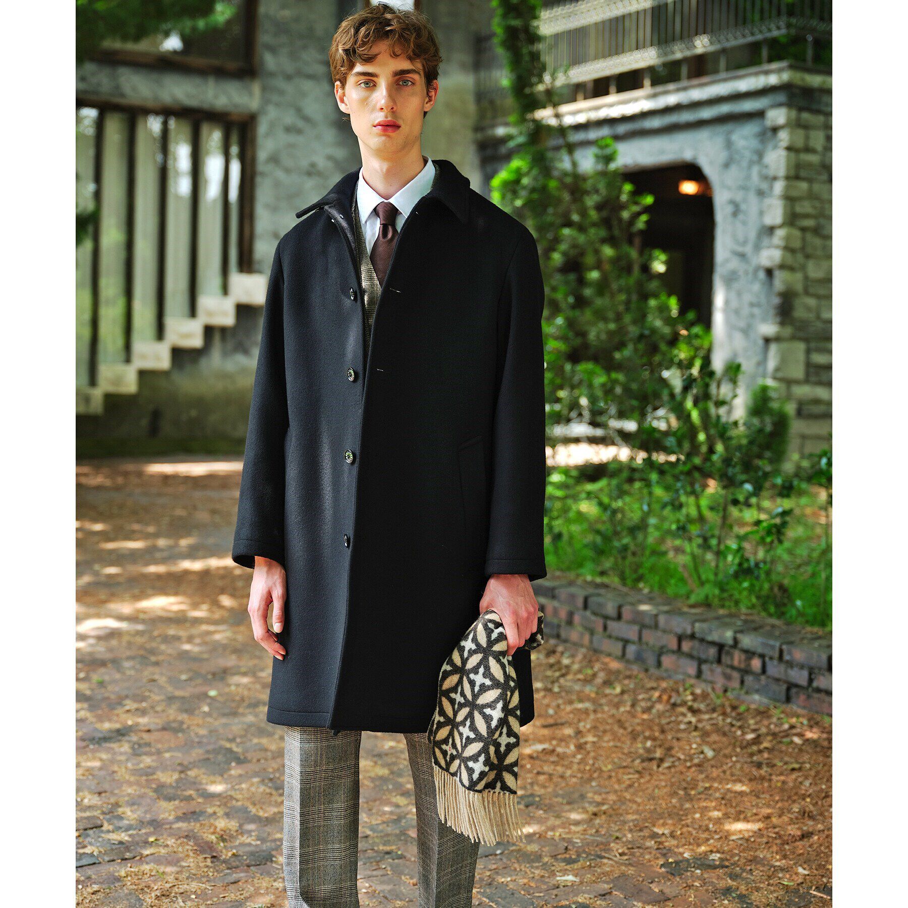 DRESSTERIOR「【SUPER140&rsquo;sウール】メルトン ステンカラーコート」|ステンカラーコート|