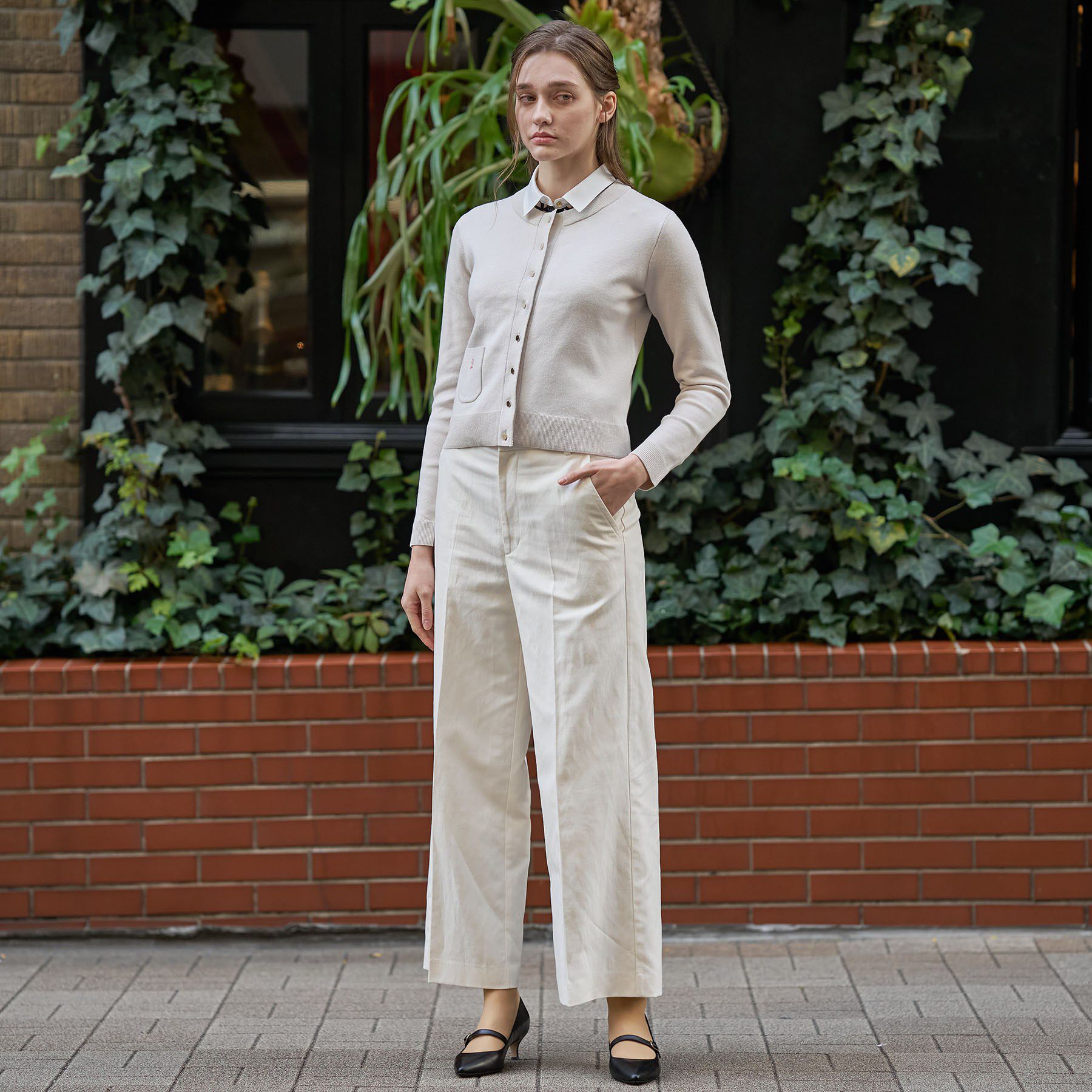 DRESSTERIOR「ウォッシャブルコットンカシミヤカーディガン」|カーディガン|