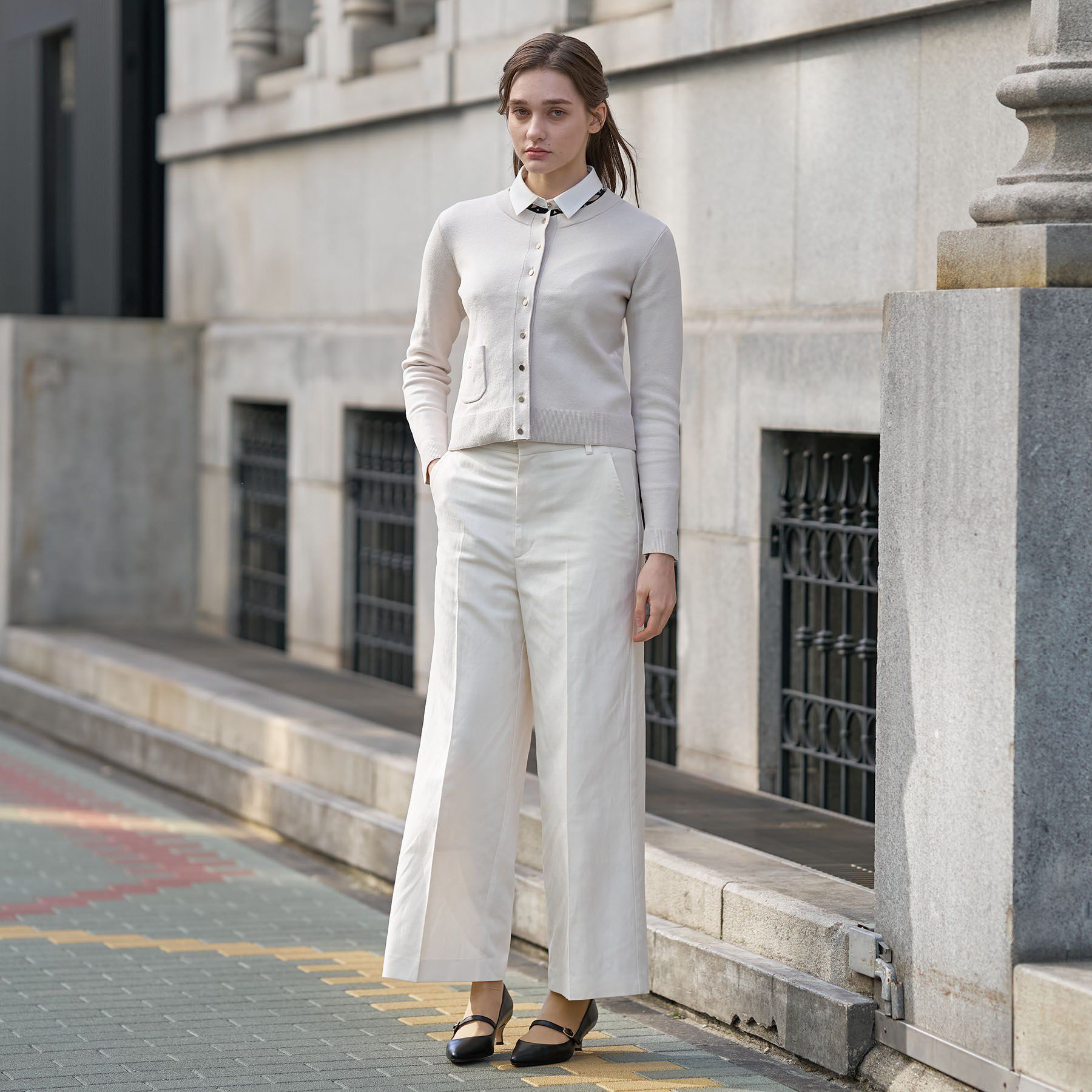 DRESSTERIOR「ウォッシャブルコットンカシミヤカーディガン」|カーディガン|