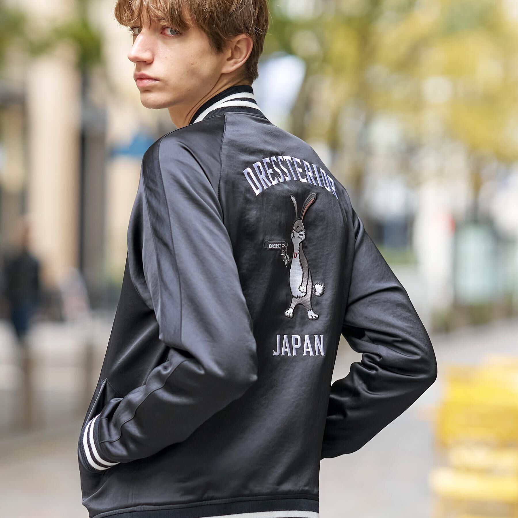 DRESSTERIOR「ピストルラビット スカジャン」|ブルゾン・スタジャン|