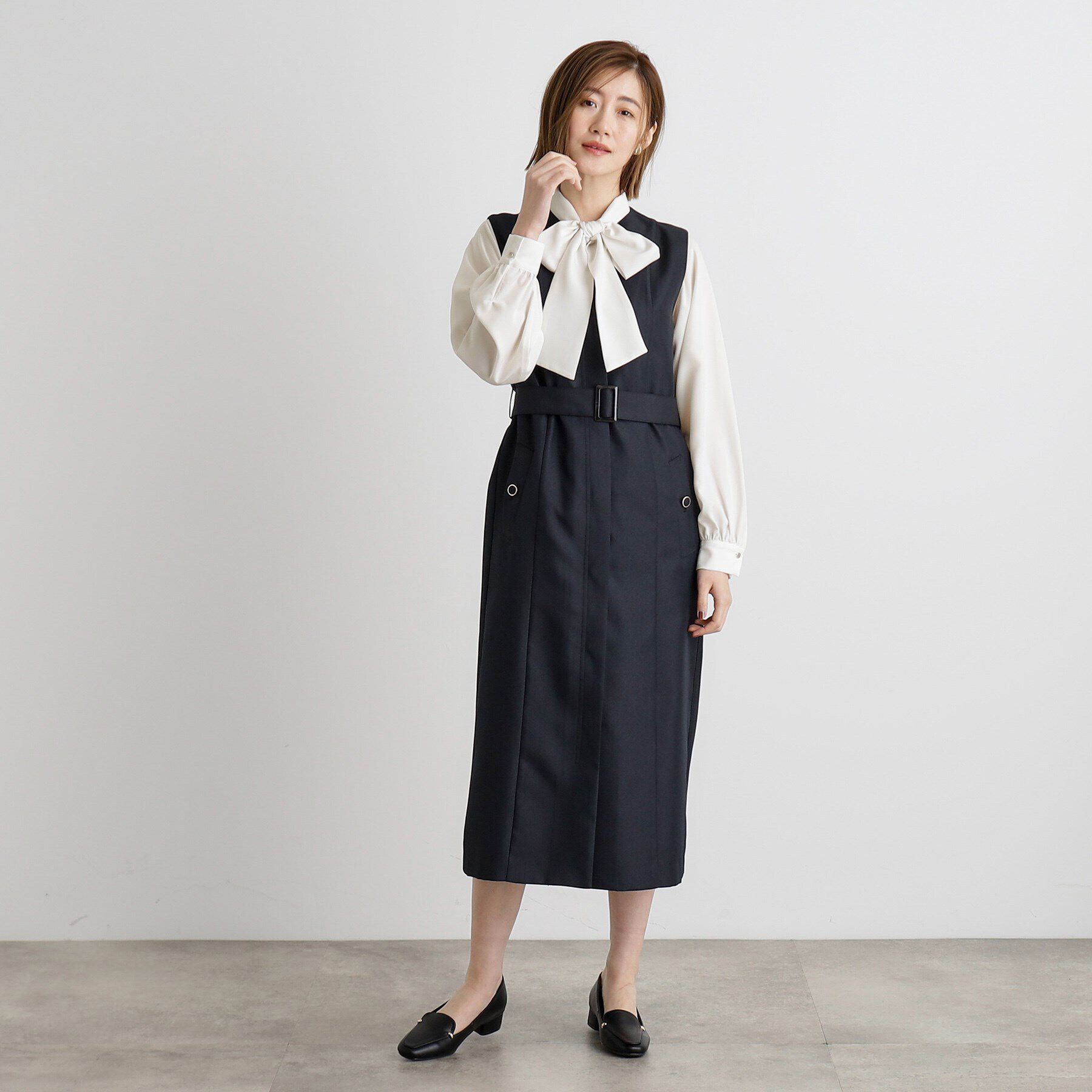 grove「2WAYラグランスリーブボウタイブラウス」|シャツ・ブラウス|