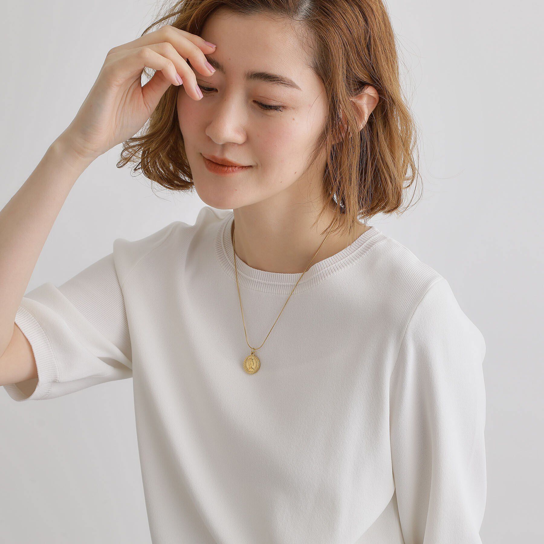 grove「【ステンレス】コインチェーンネックレス」|ネックレス|