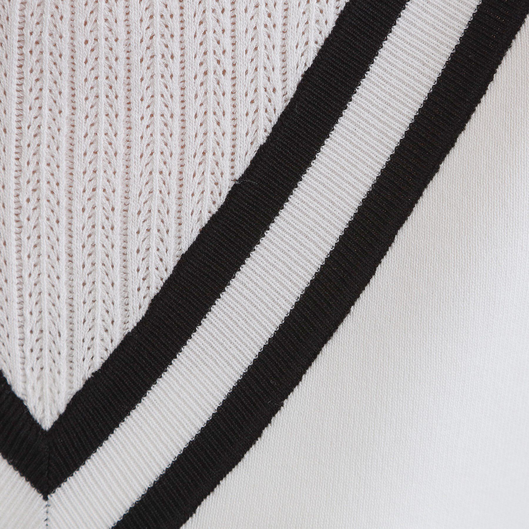 grove「繊細な透かし編みが上品な大人のチルデンニット」|ニット・セーター|