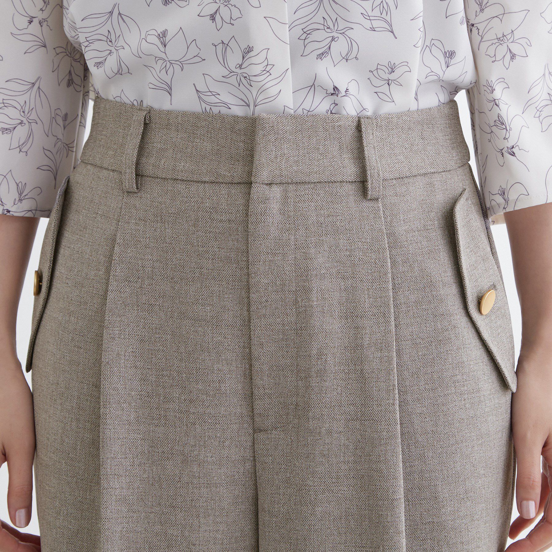 grove「【洗える】着回し優秀！フラップポケットワイドパンツ」|その他|