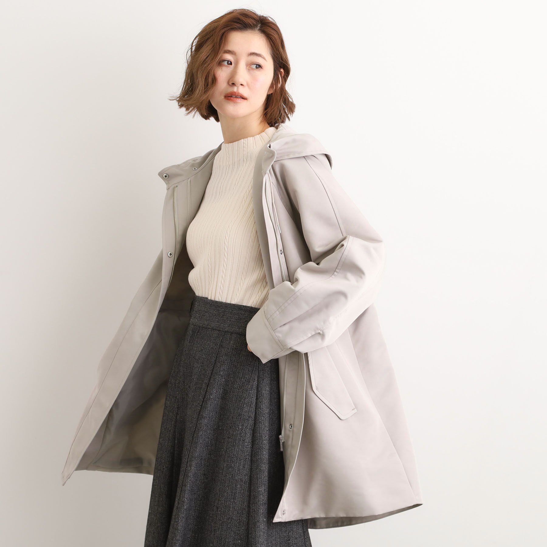 grove「最終お値下げ！！【名品アウター/3WAY・はっ水】ボアライナー付きモッズコート」|ミリタリー・モッズコート|