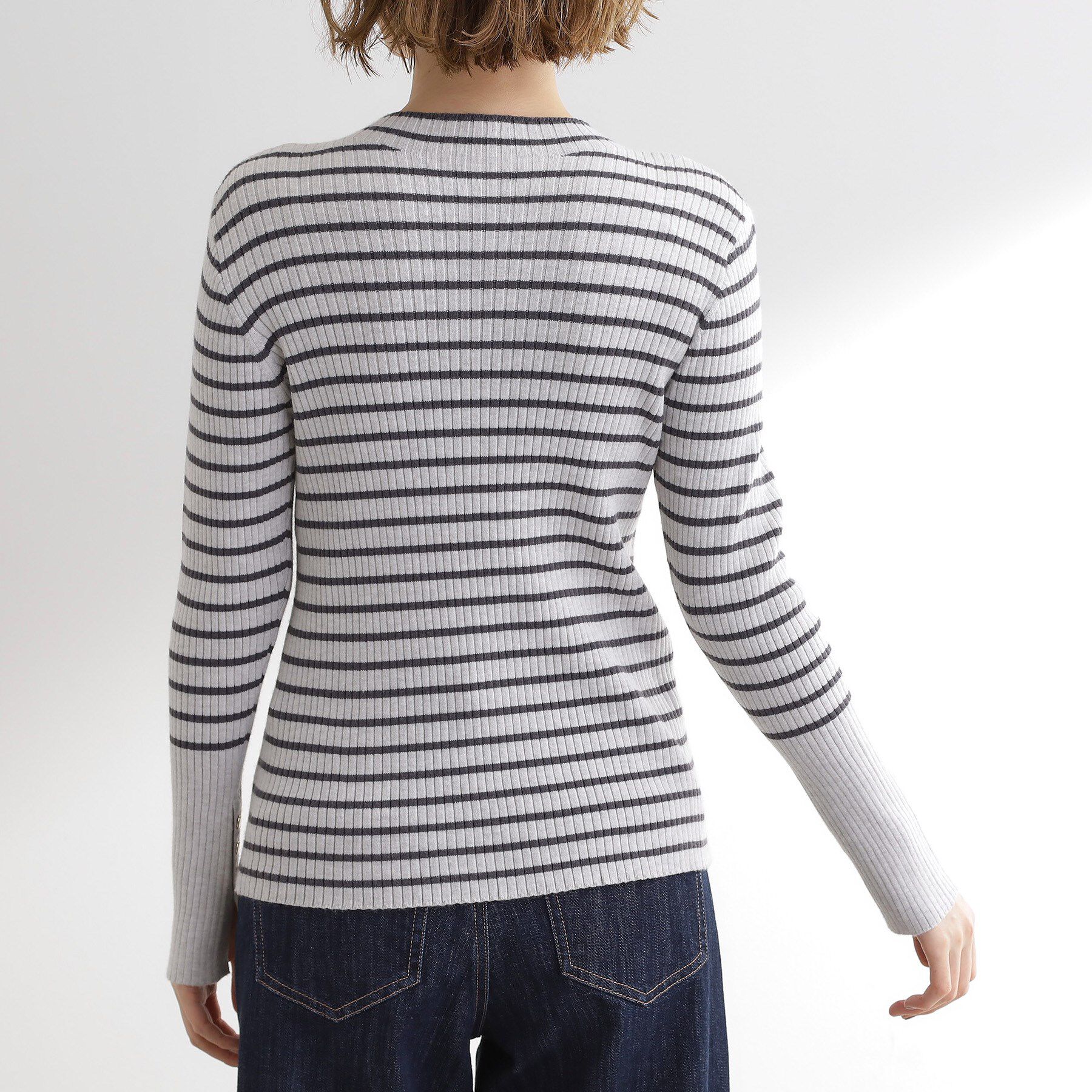 grove「【吸湿発熱／帯電防止】ハイネックリブプルオーバー」|ニット・セーター|