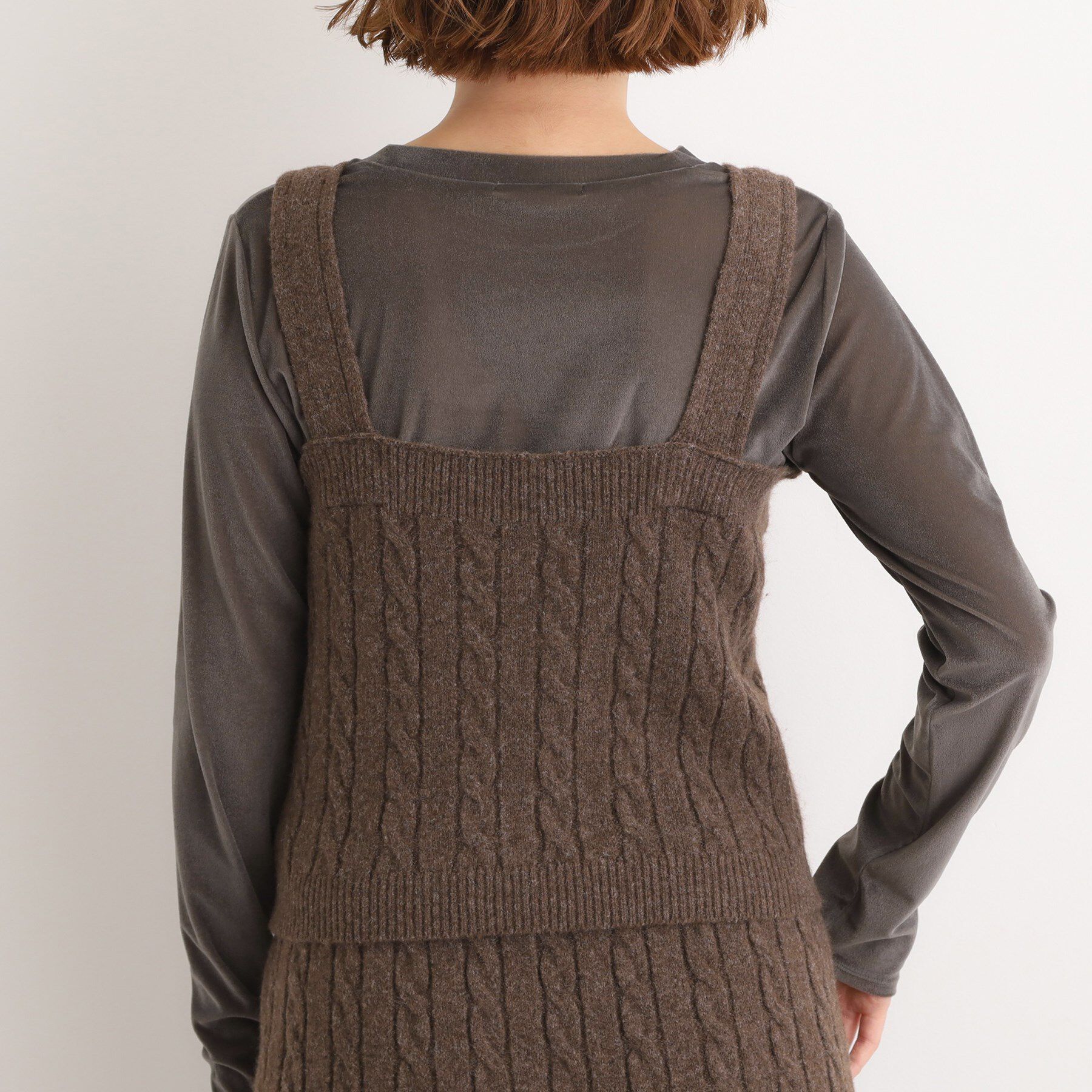 grove「【SETITEM】ケーブルニットビスチェ」|ニット・セーター|