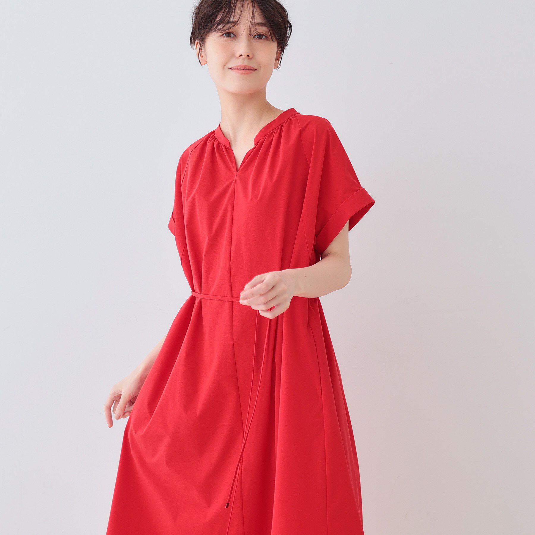 INDIVI「【通気性◎撥水／UV／接触冷感】アクティブワンピース」|ワンピース|