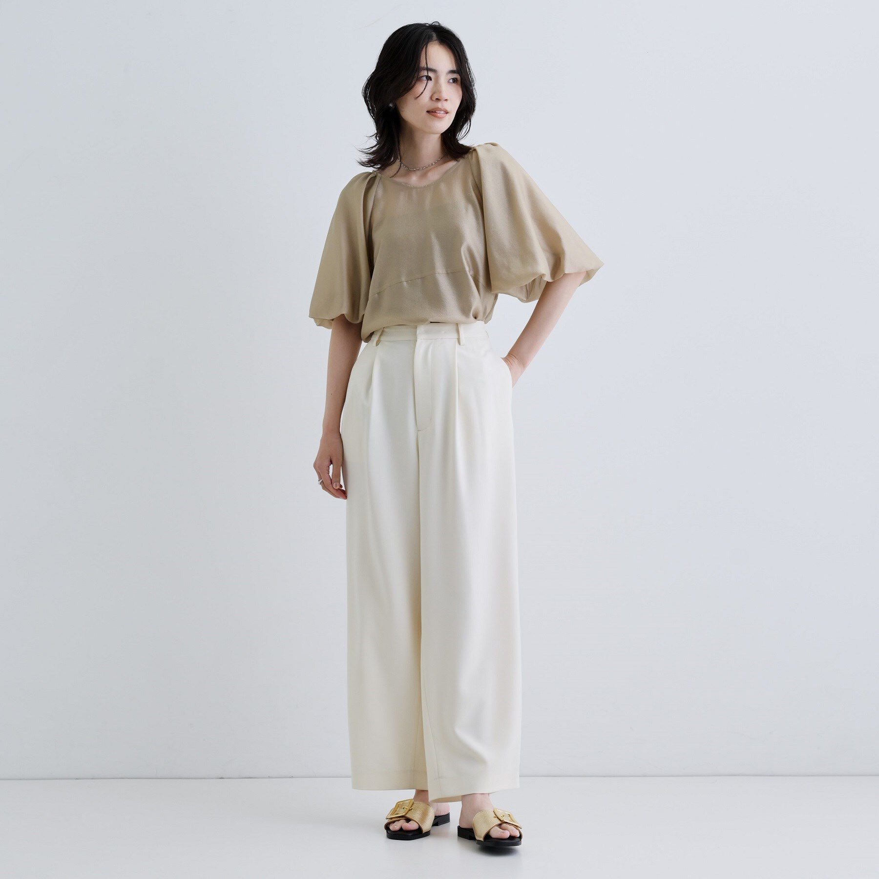 GALLEST「ボリュームスリーブブラウス」|シャツ・ブラウス|