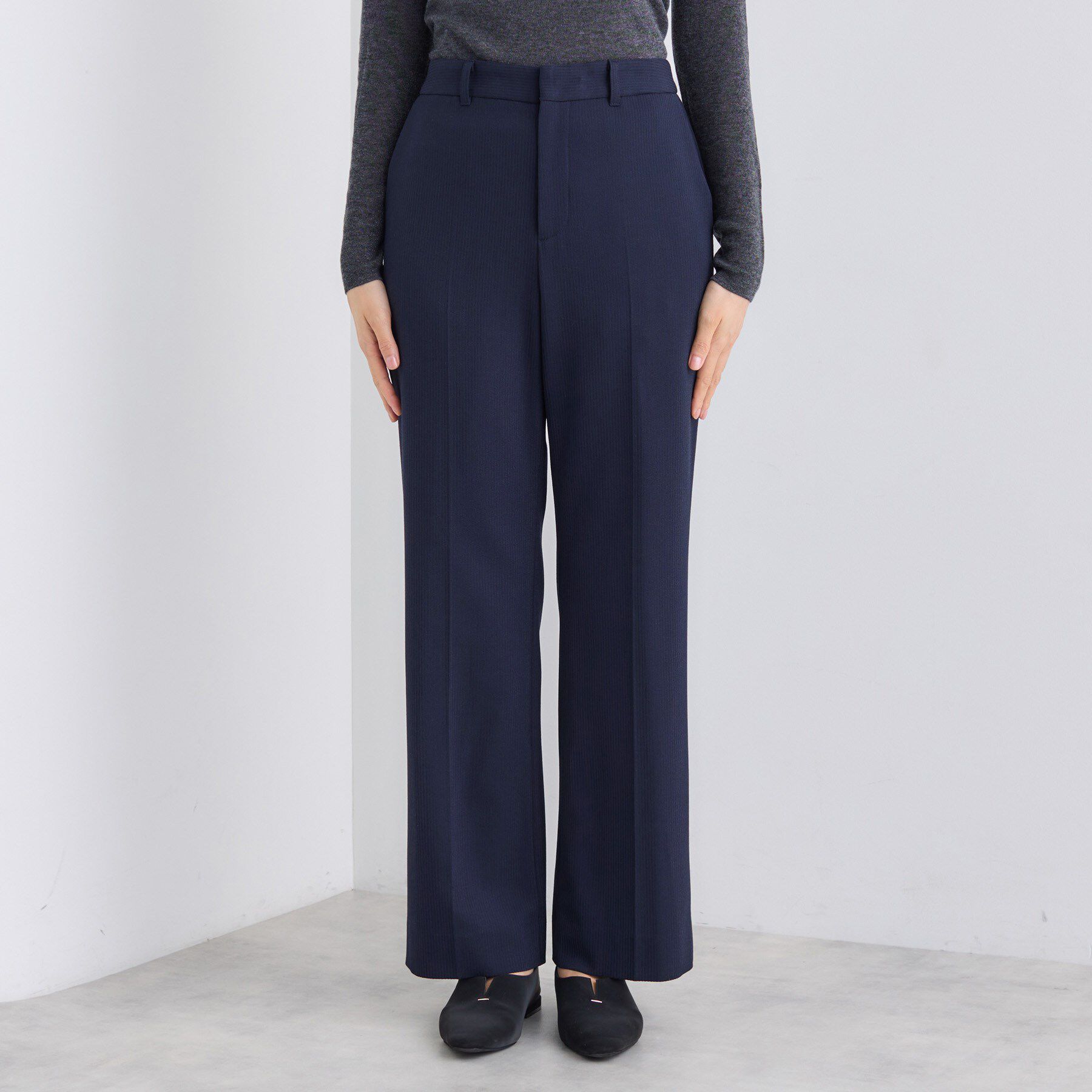 INDIVI「【日本製／通勤スーツ】プレシャスドビー テーパードパンツ」|スーツ|