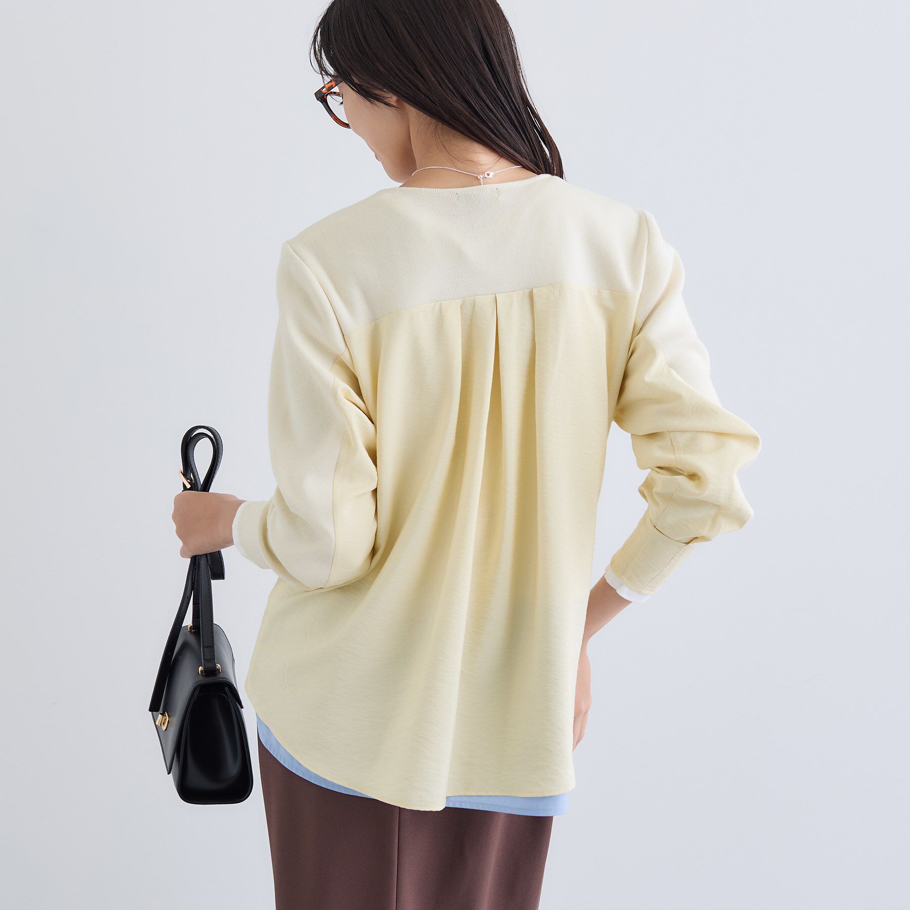 INDIVI「【洗える／選べる8色】トーンアップニット」|ニット・セーター|