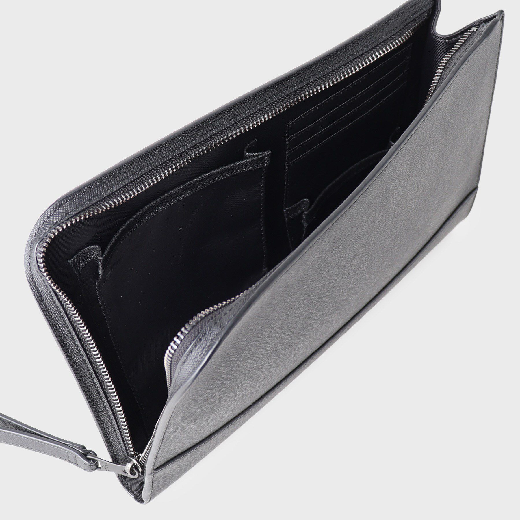 TAKEO KIKUCHI「【冠婚葬祭】ブラックレザー クラッチバッグ」|クラッチバッグ|