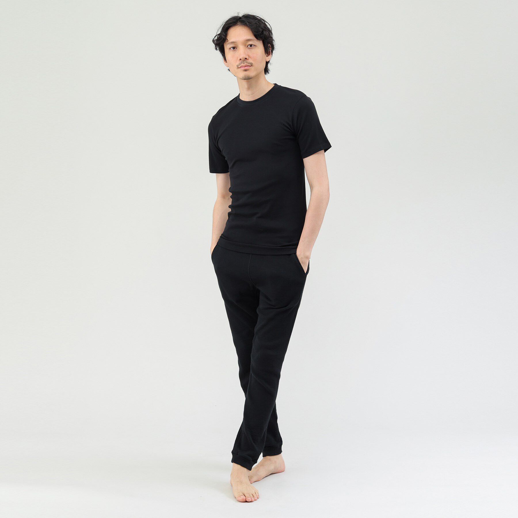 TAKEO KIKUCHI「【MADE IN　JAPAN】ベーシック　半袖クルーネック Tシャツ」|ルームウェア|