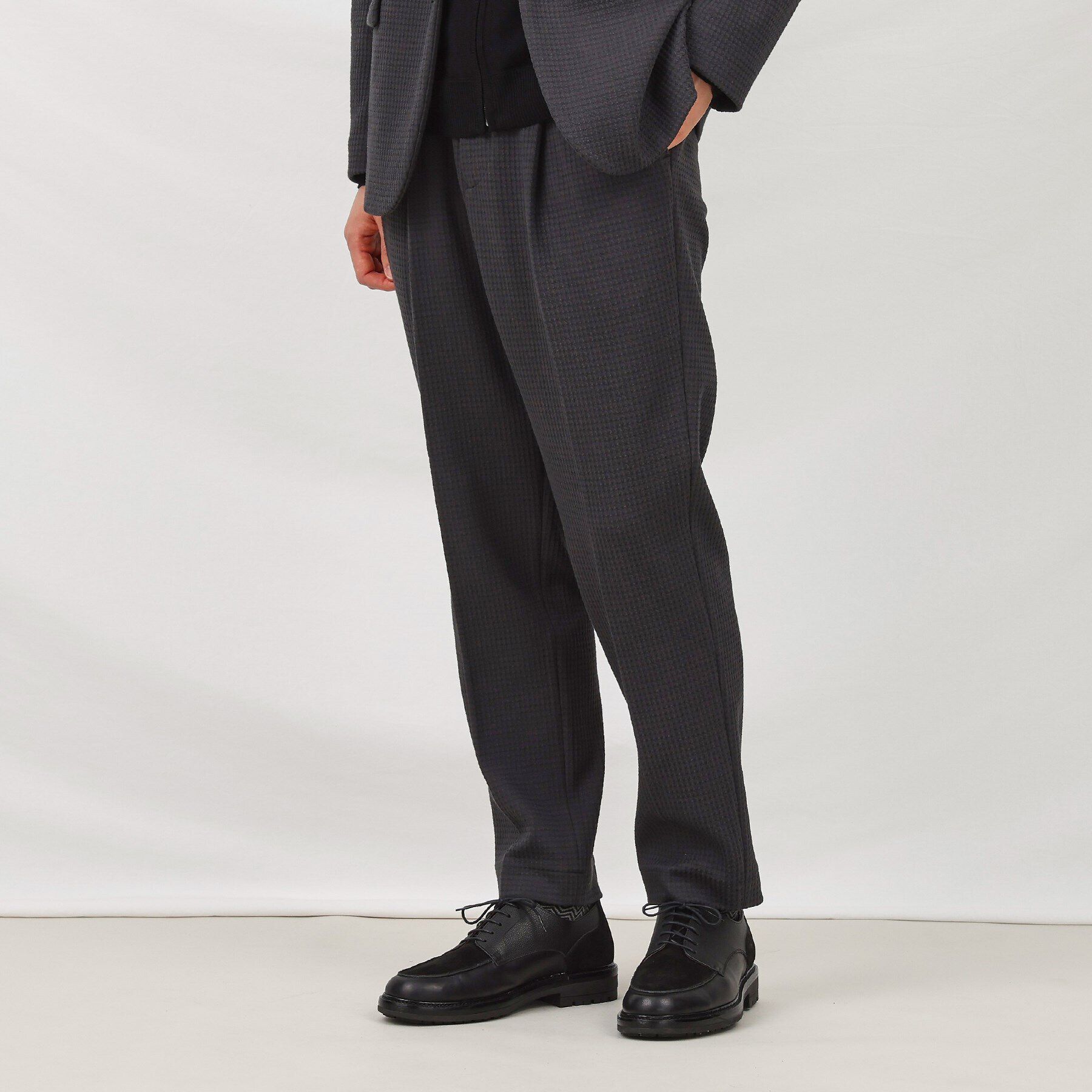 TAKEO KIKUCHI「【抗菌防臭】クロスウィーブ イージースラックス」|その他|チャコールグレー(0