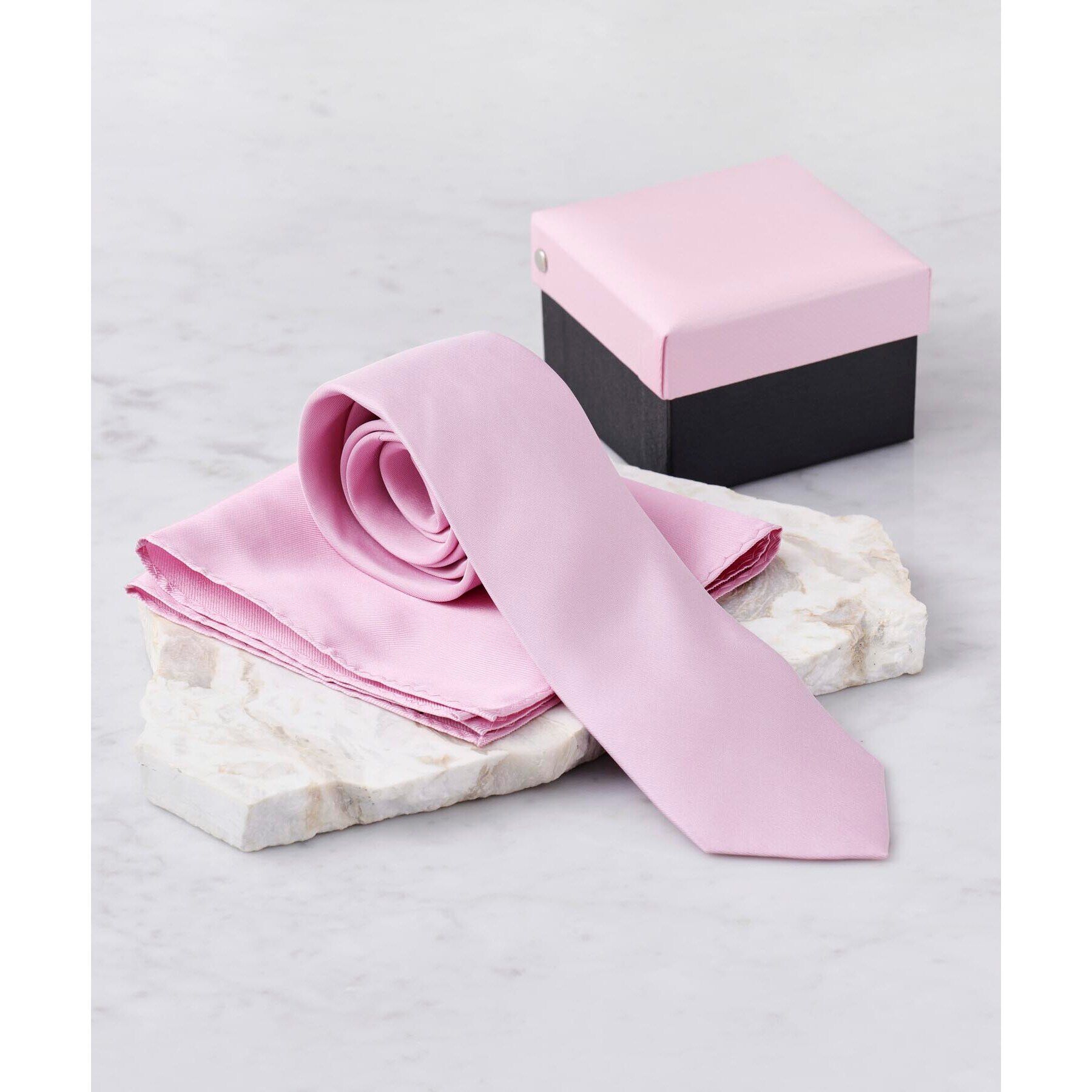 TAKEO KIKUCHI「【フォーマルBOXセット】カラーネクタイ＆チーフ セット」|ネクタイ・蝶ネクタイ|ライトピンク(070