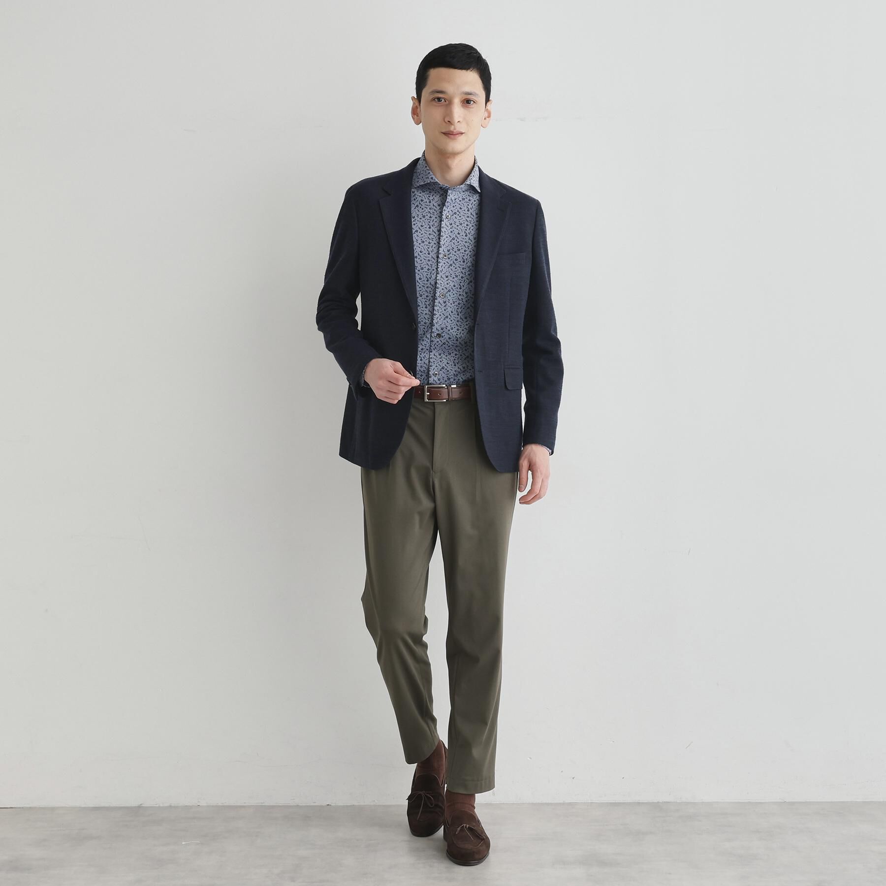 TAKEO KIKUCHI「クールマックス 鹿の子 フラワープリントシャツ」|シャツ・ブラウス|