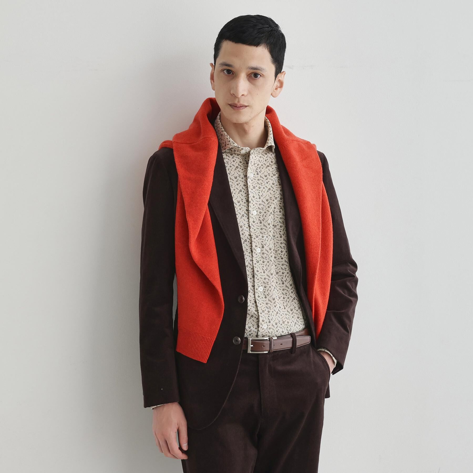 TAKEO KIKUCHI「クールマックス 鹿の子 フラワープリントシャツ」|シャツ・ブラウス|