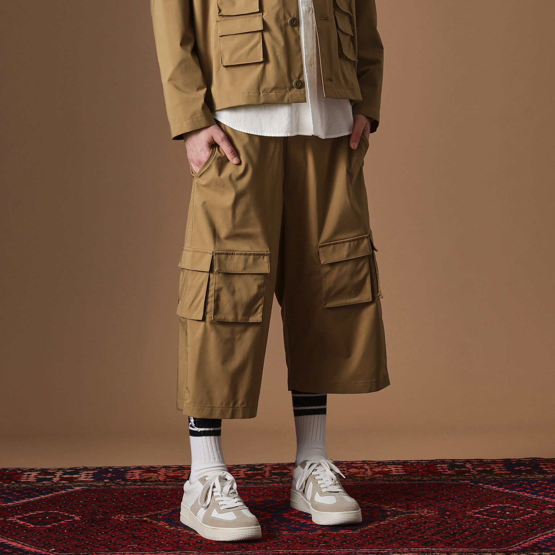 40CARATS&525「カーゴハーフパンツ」|その他|ピンクベージュ(05