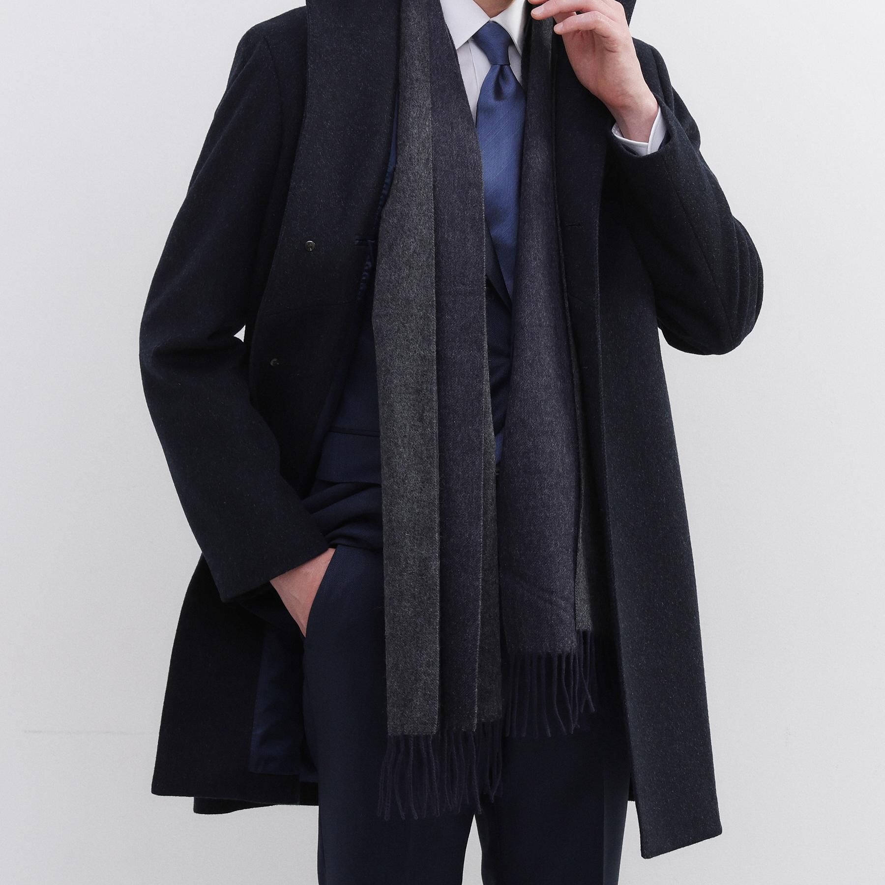 TAKEO KIKUCHI「【洗えるベビーカシミヤ】 ベビーカシミヤ無地マフラー」|ストール|