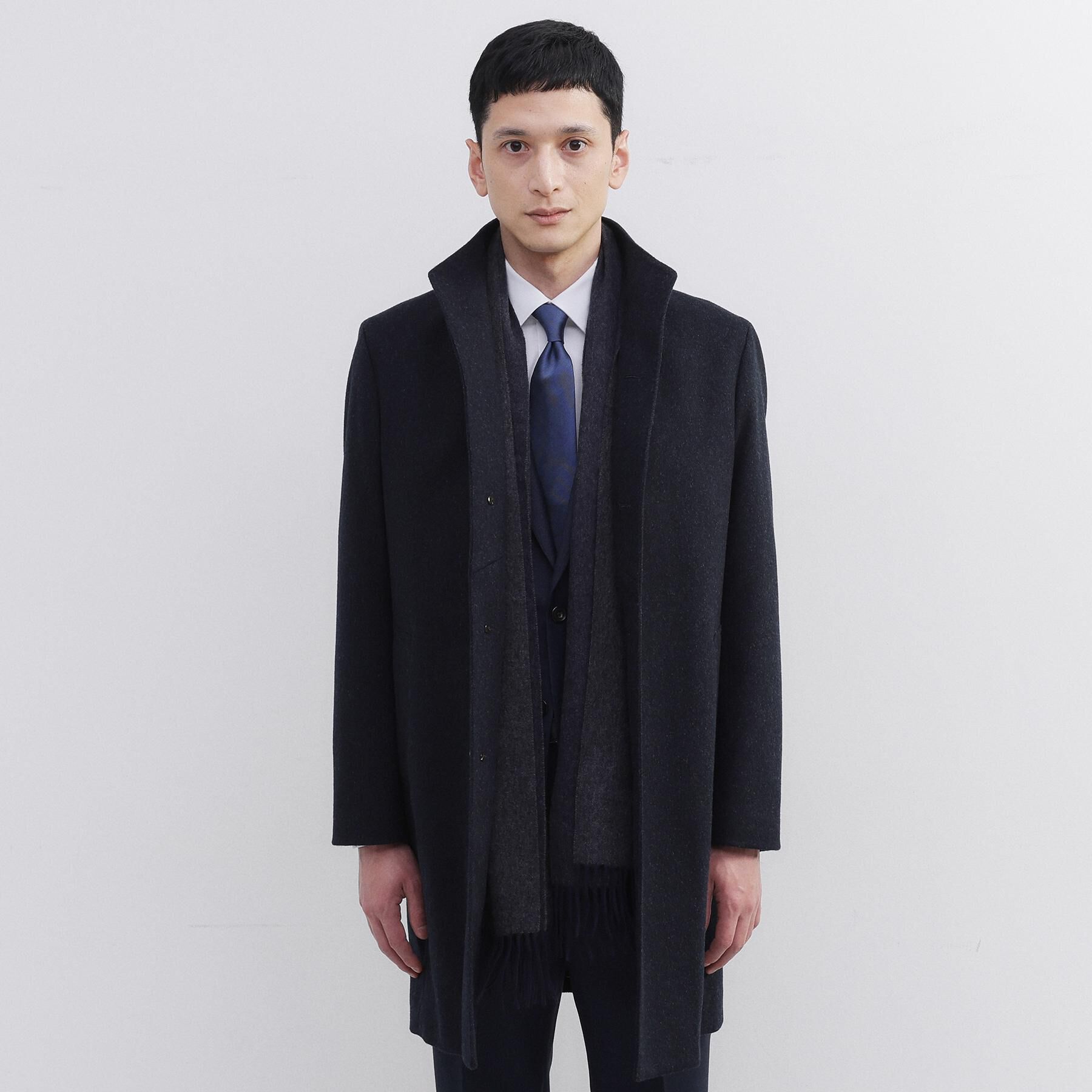 TAKEO KIKUCHI「【洗えるベビーカシミヤ】 ベビーカシミヤ無地マフラー」|ストール|