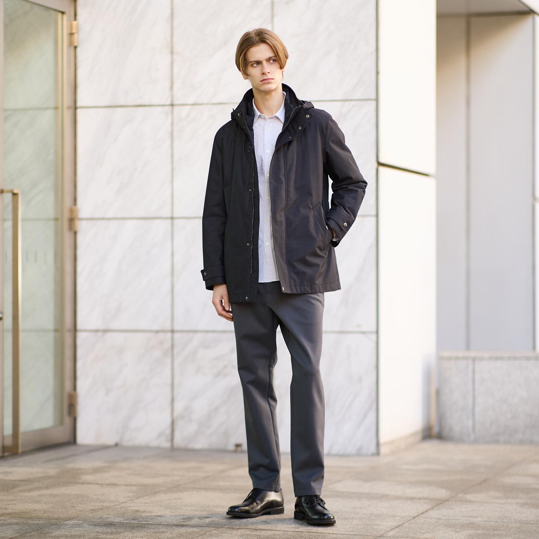 TAKEO KIKUCHI「【3WAY】グレンチェック ダウンライナー ブルゾン」|ブルゾン・スタジャン|