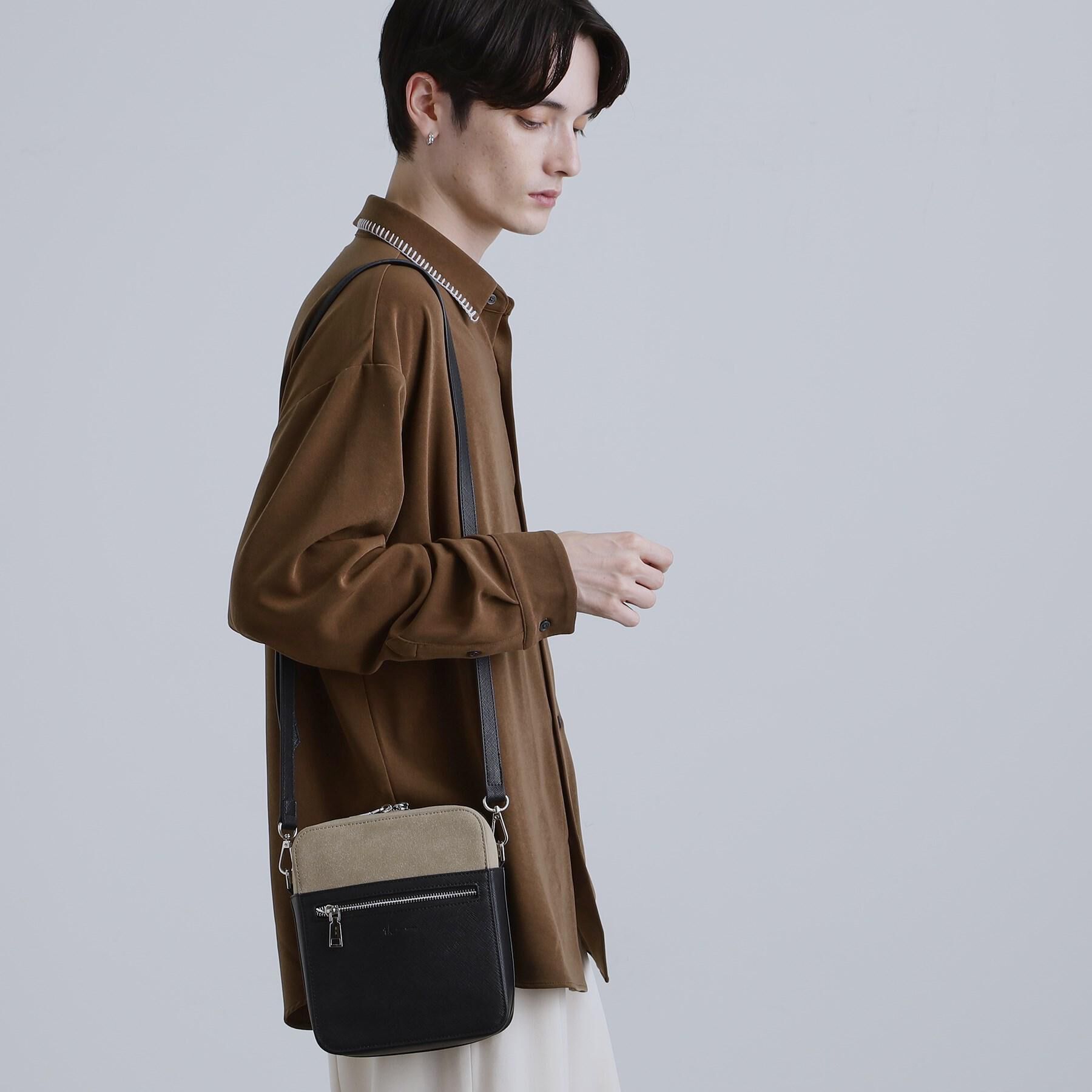 tk.TAKEO KIKUCHI「バイカラースクエアショルダーバッグ」|ショルダー・メッセンジャー|