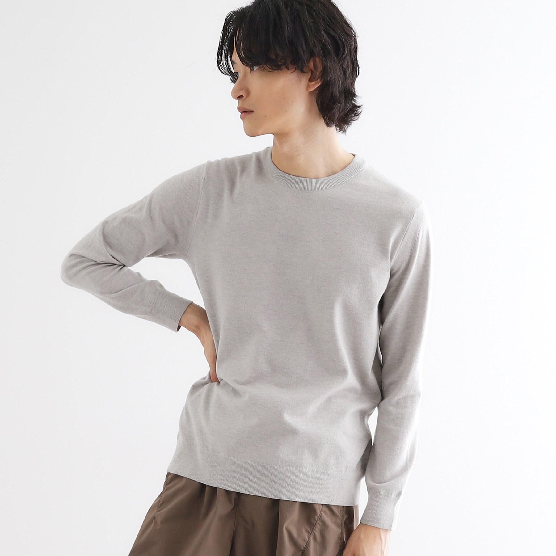 tk.TAKEO KIKUCHI「ハイゲージコンパクトニットクルー」|ニット・セーター|