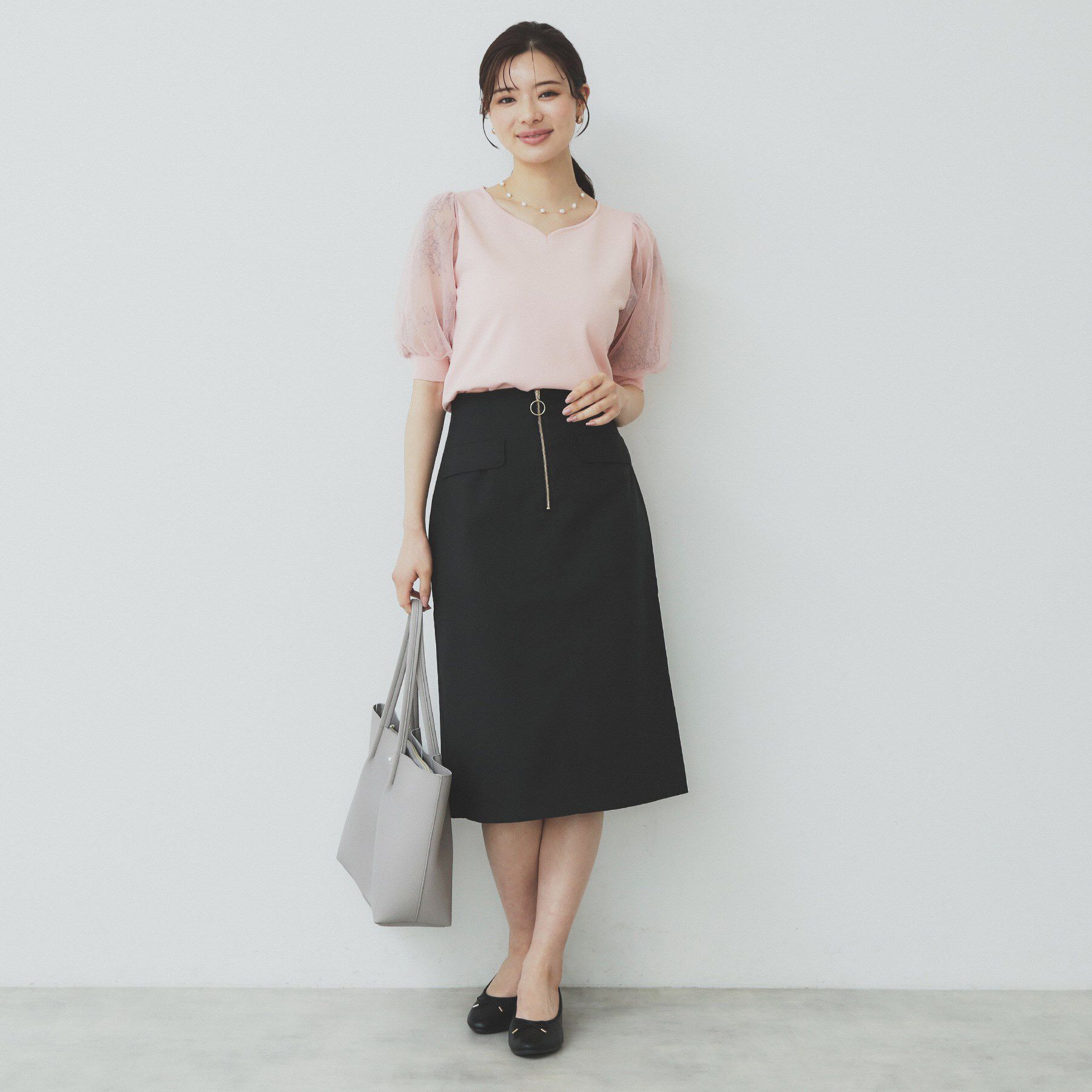 index「ジップタイトスカート【洗濯機洗い可/イージーアイロン】」|スカート|