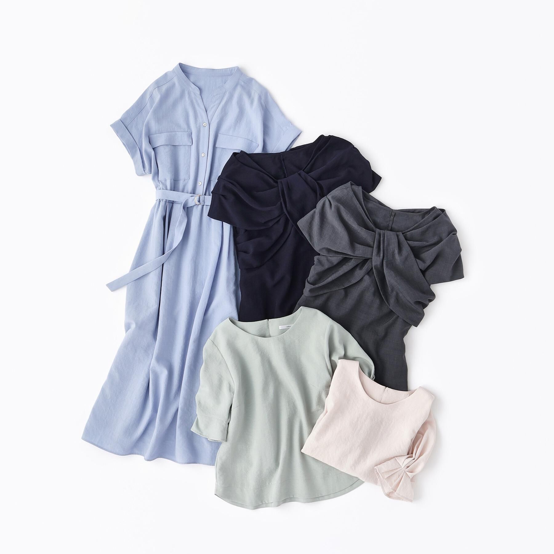 index「《8色展開/XS-LLサイズ》タックパフスリーブブラウス【洗濯機洗い可/吸水速乾/防シワ/抗ピル】」|シャツ・ブラウス|