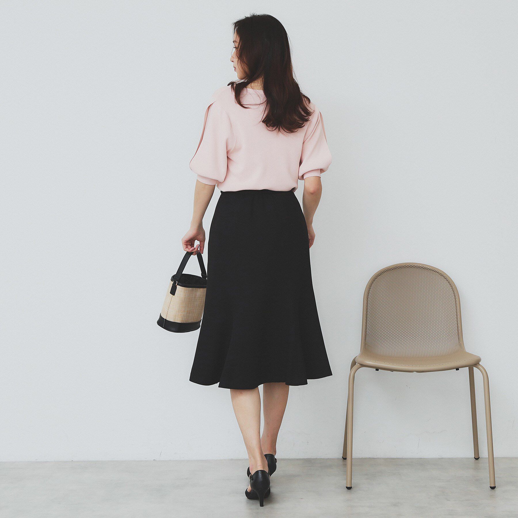 index「《6色展開/XS-LLサイズ》ドライタッチ デザインスリーブニット【洗濯機洗い可/接触冷感/抗ピル】」|ニット・セーター|