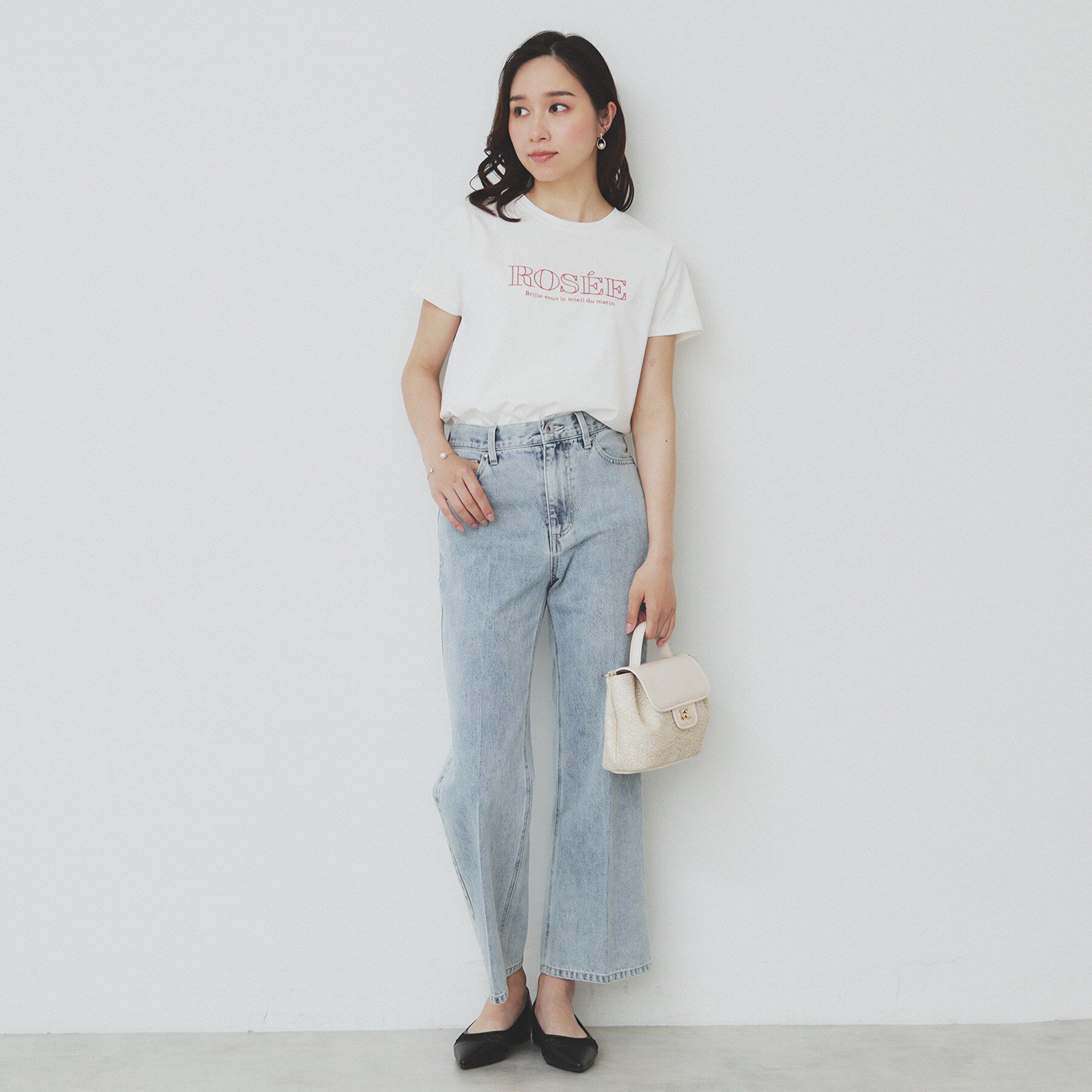 index「フロントロゴ刺繍Tシャツ【UVケア/洗濯機洗い可/接触冷感】」|Tシャツ・カットソー|