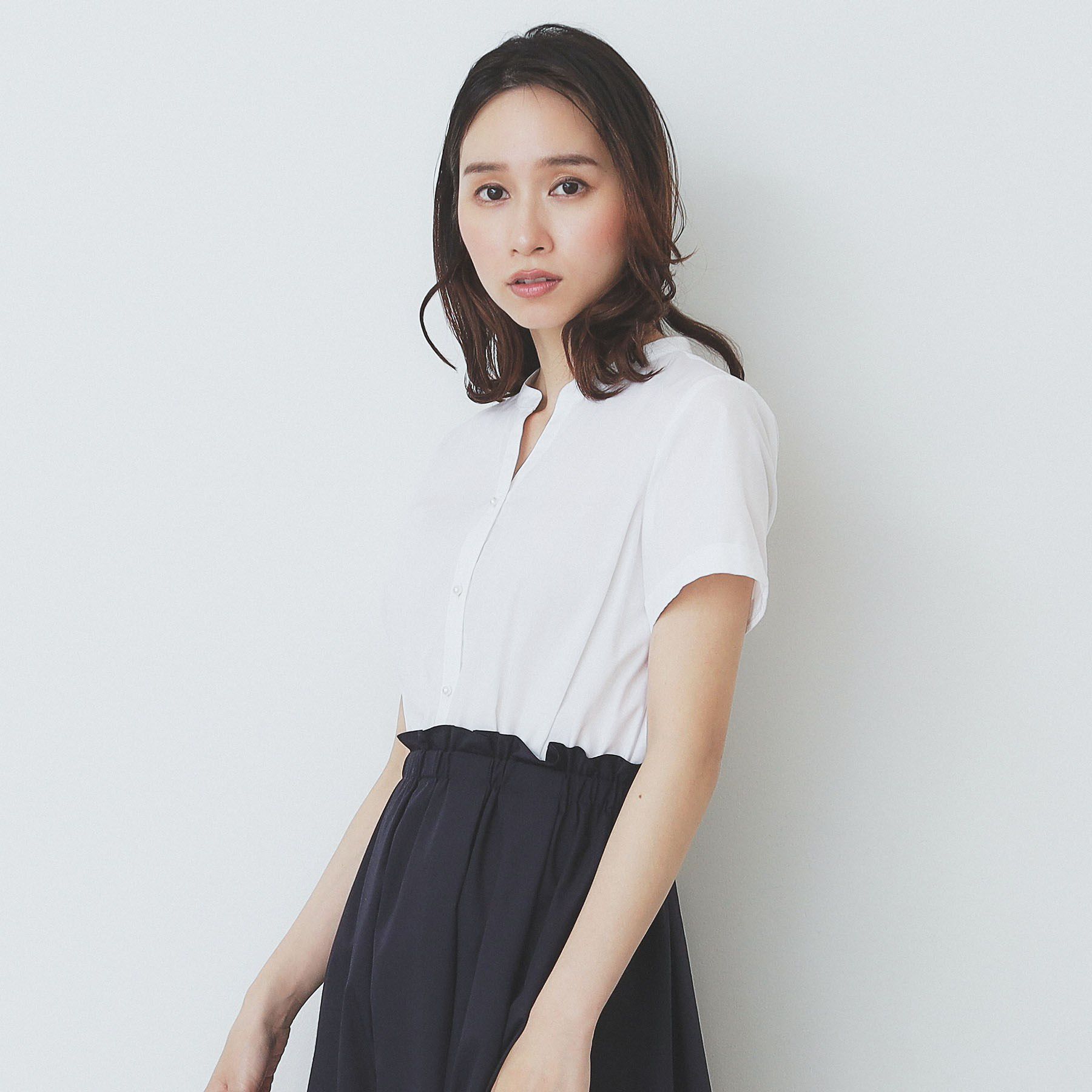 index「《andGIRL掲載》タックフレアワンピース【洗濯機洗い可/イージーアイロン】」|ワンピース|