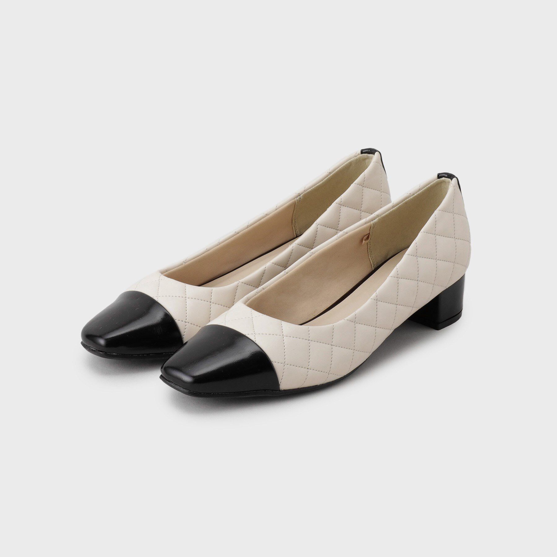 index「【2WAY】リボン取外し可能キルティングパンプス」|パンプス|