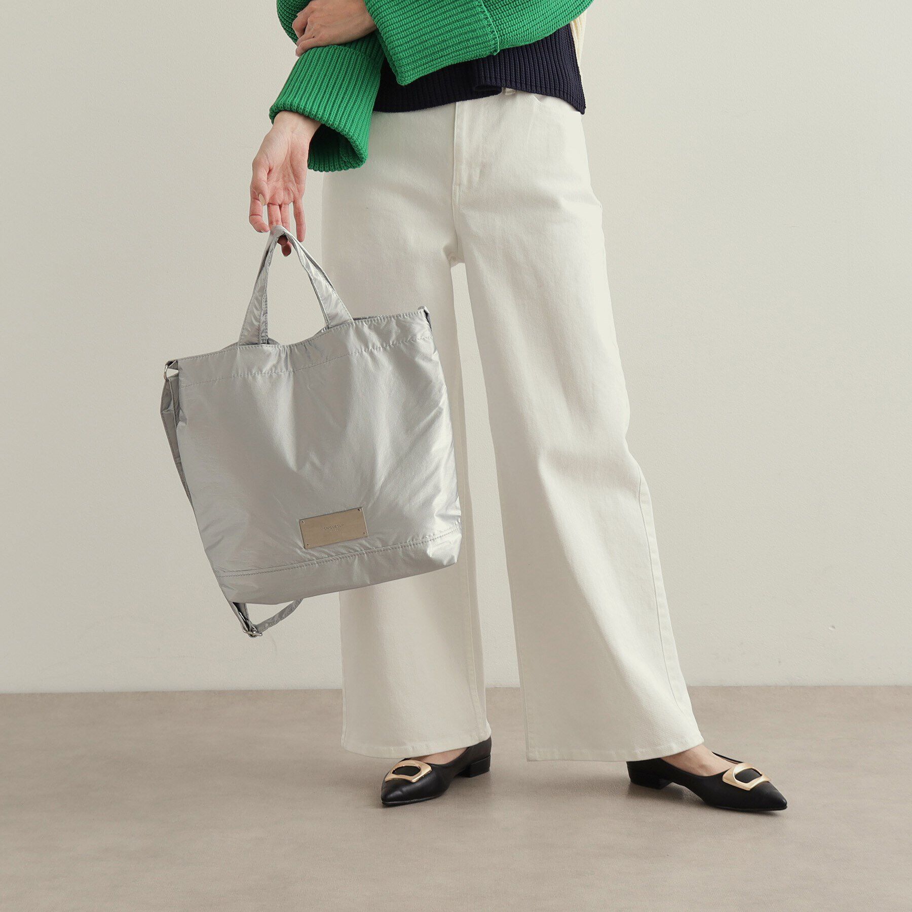 OPAQUE.CLIP「【2WAY/A4サイズ対応】メタルプレートトートバッグ」|トートバッグ|