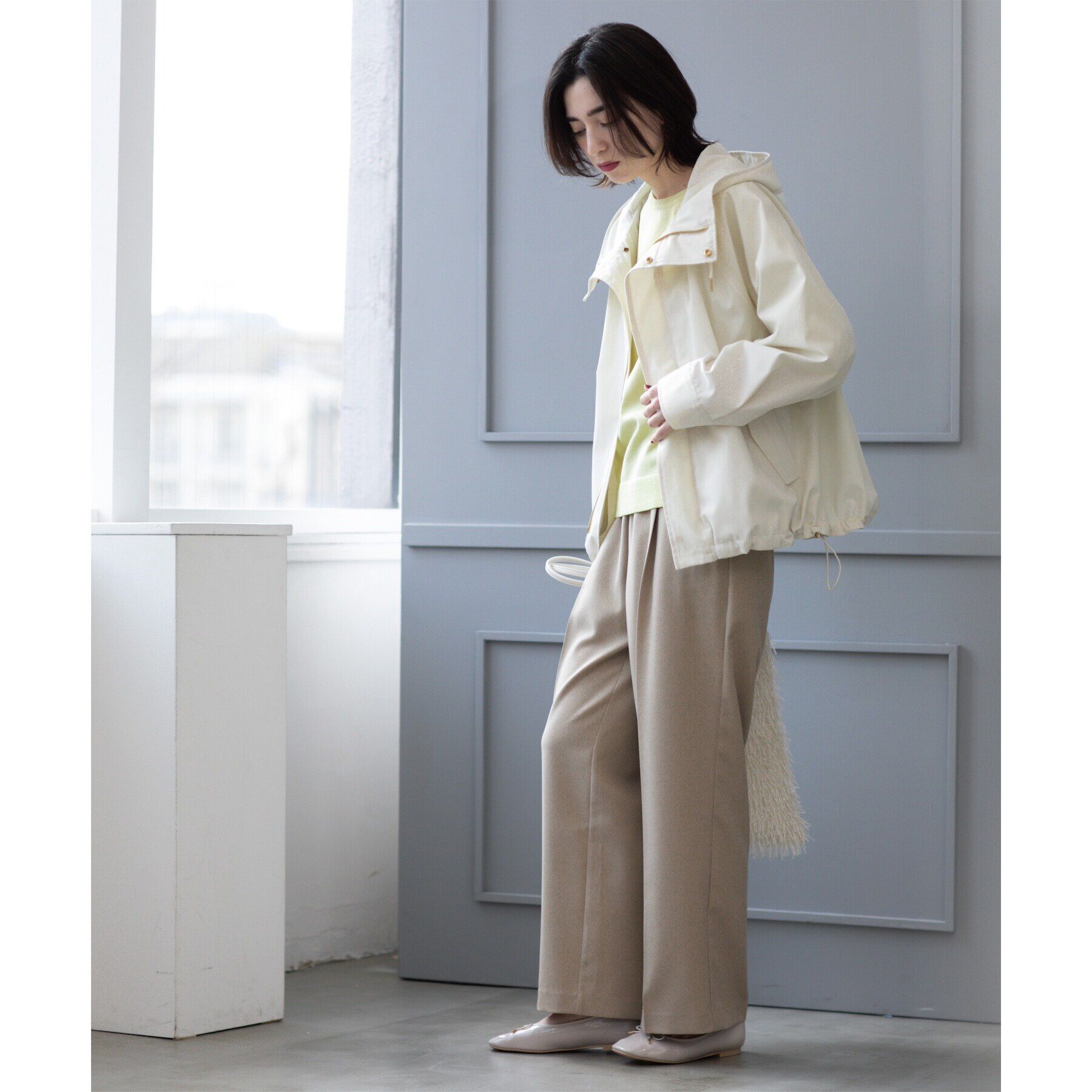 OPAQUE.CLIP「《SS-LLsize》撥水フードブルゾン【洗濯機洗い可/花粉対応】」|ブルゾン・スタジャン|