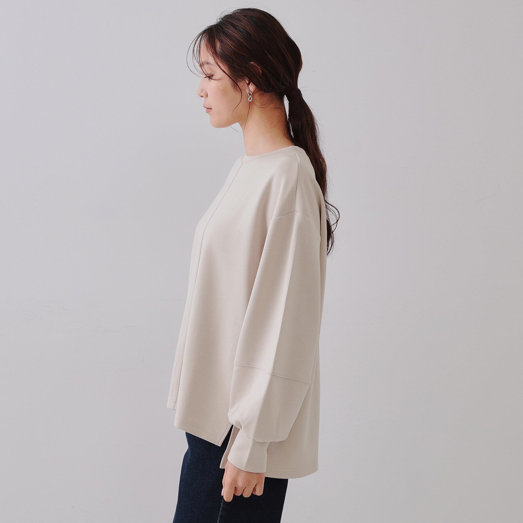 OPAQUE.CLIP「ボリュームスリーブトップス【洗濯機洗い可】」|Tシャツ・カットソー|