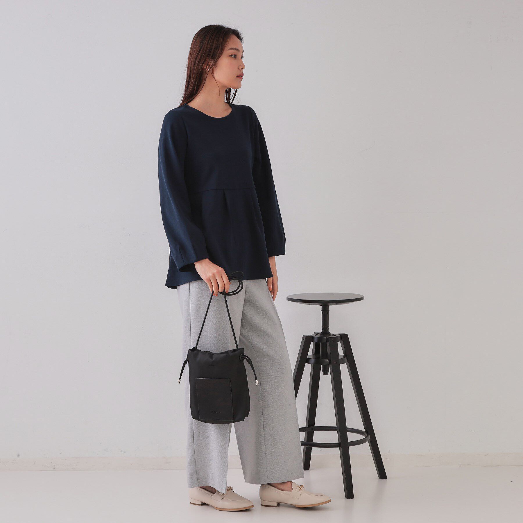 OPAQUE.CLIP「【長さ調整可能】巾着ドロストーリングミニショルダーバッグ」|ショルダー・メッセンジャー|