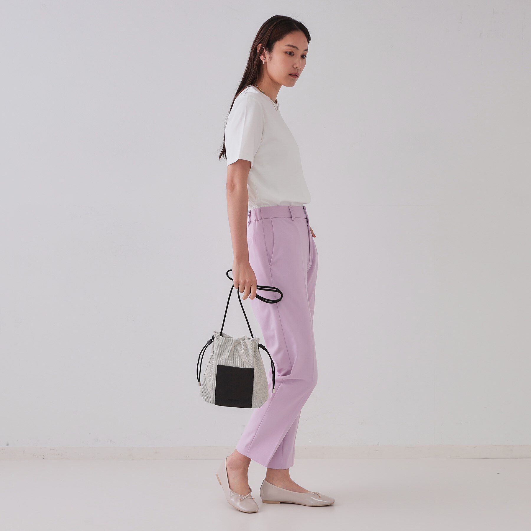 OPAQUE.CLIP「【長さ調整可能】巾着ドロストーリングミニショルダーバッグ」|ショルダー・メッセンジャー|