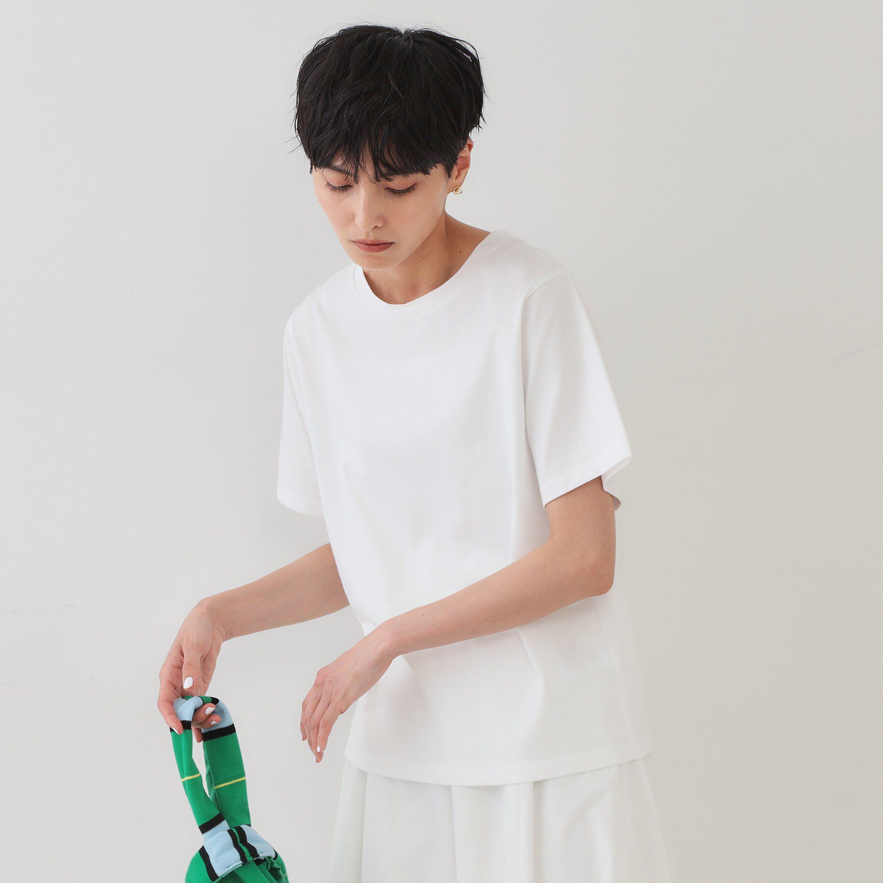 OPAQUE.CLIP「《ツインセット》スパンコールキャミ&times;Tシャツ【洗濯機洗い可】」|その他|