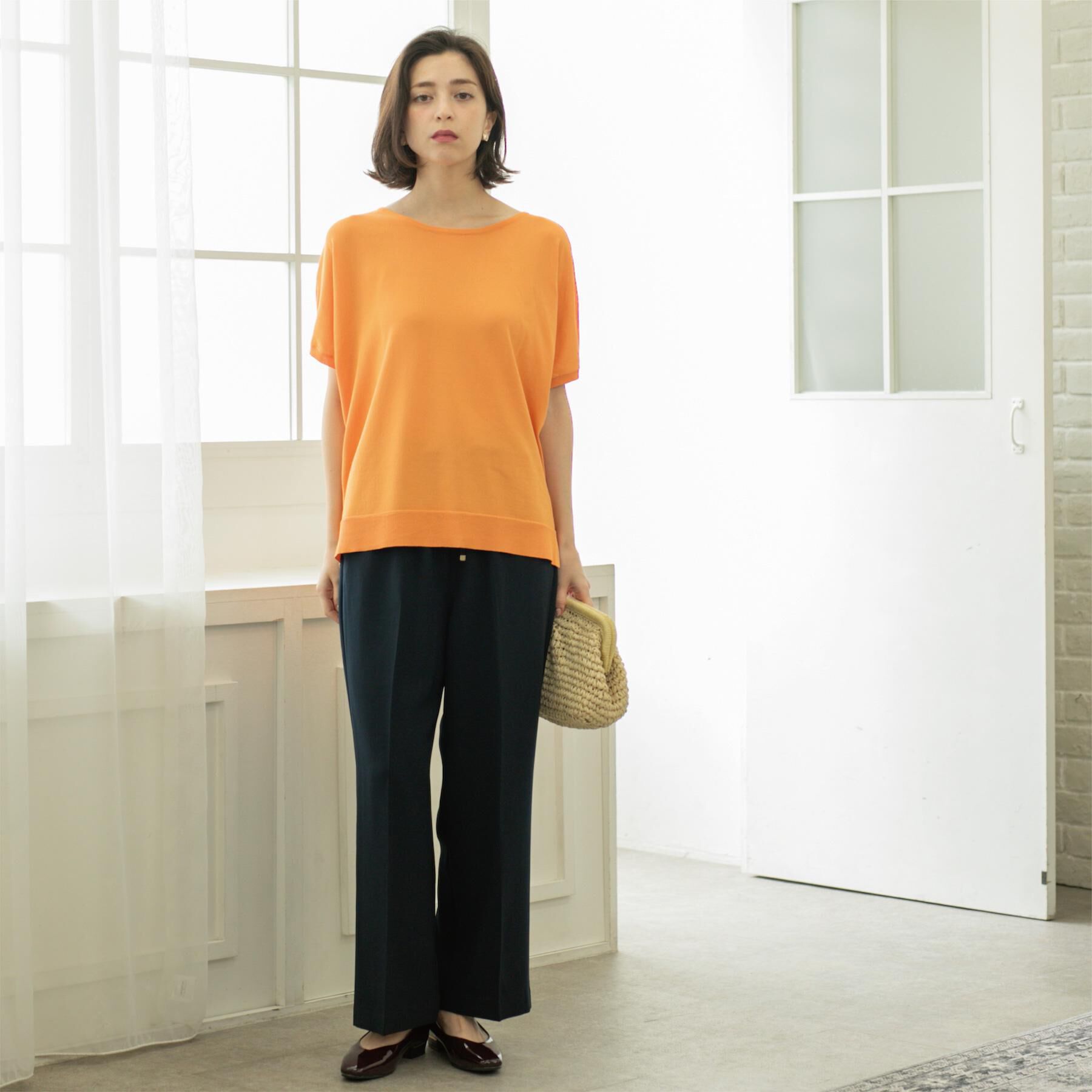 OPAQUE.CLIP「《6色展開/S-LLサイズ》ドルマンスリーブニット【UV/接触冷感/洗濯機洗い可/抗ピル】」|ニット・セーター|