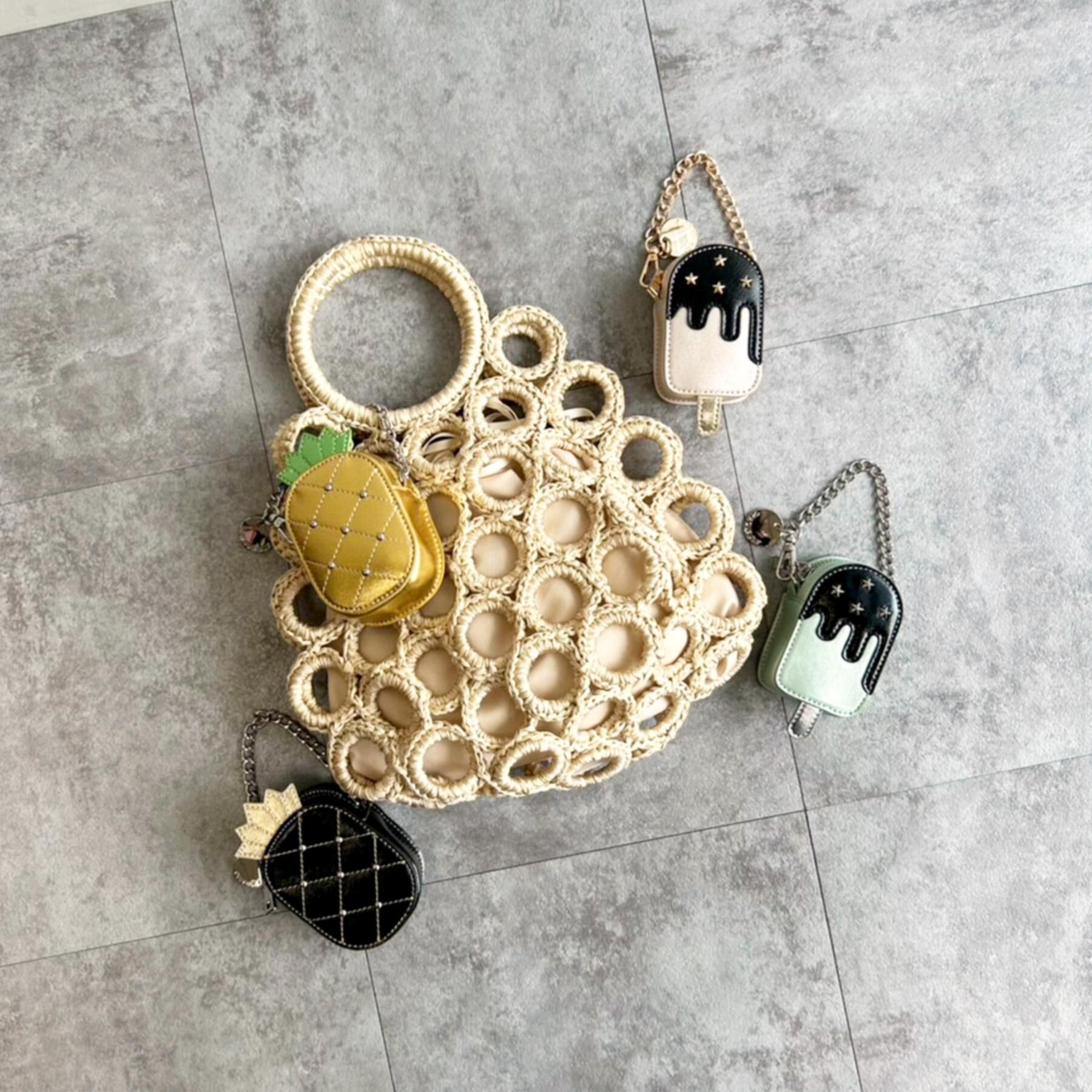 OPAQUE.CLIP「トロピカルメタリックバッグチャーム」|キーケース|