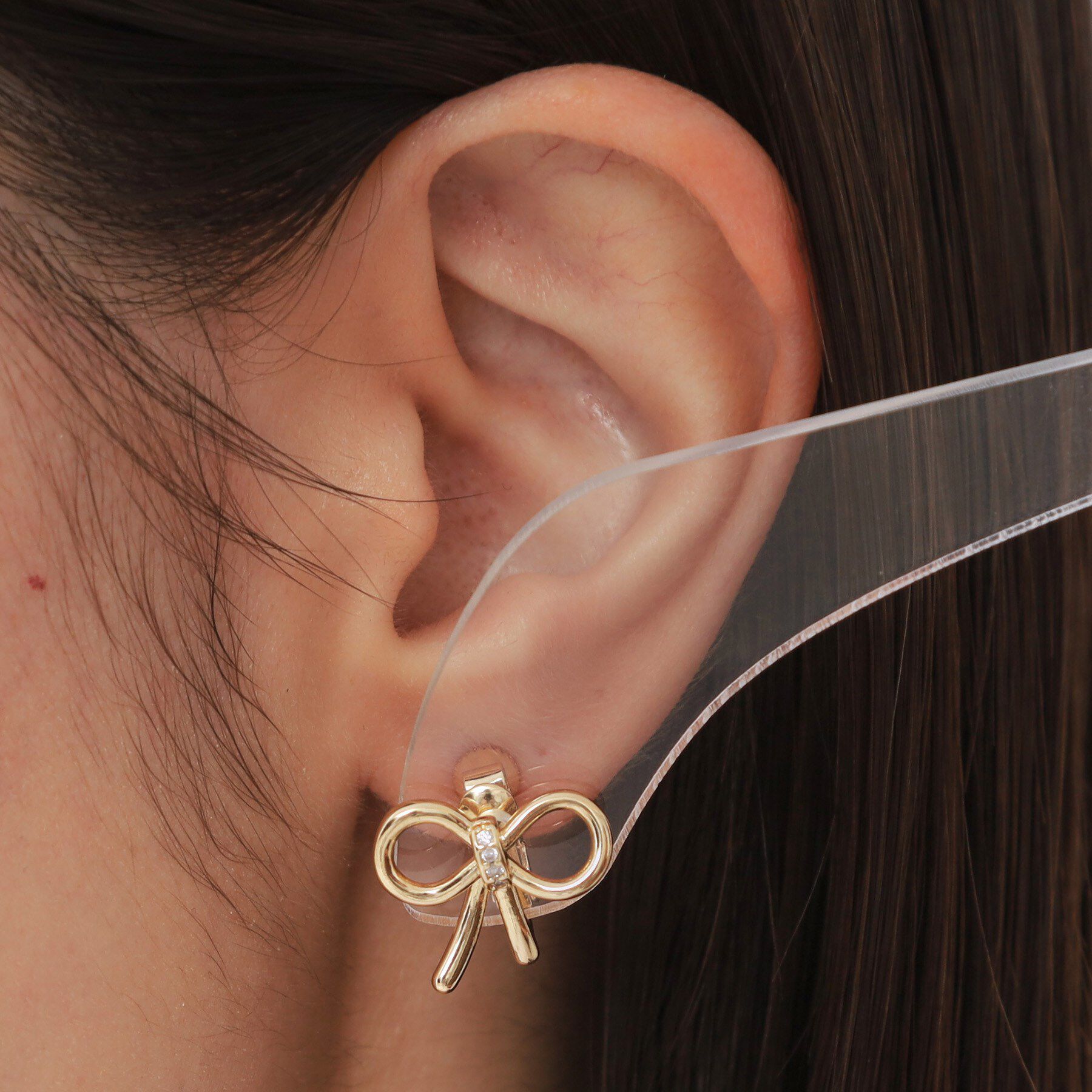 OPAQUE.CLIP「リボンメタルイヤリング」|イヤリング|