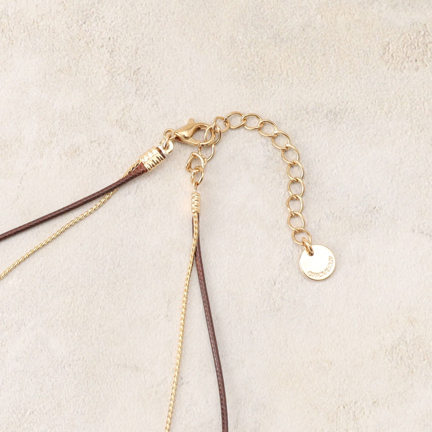 OPAQUE.CLIP「コード&times;チェーン&times;フェイクパールネックレス」|ネックレス|