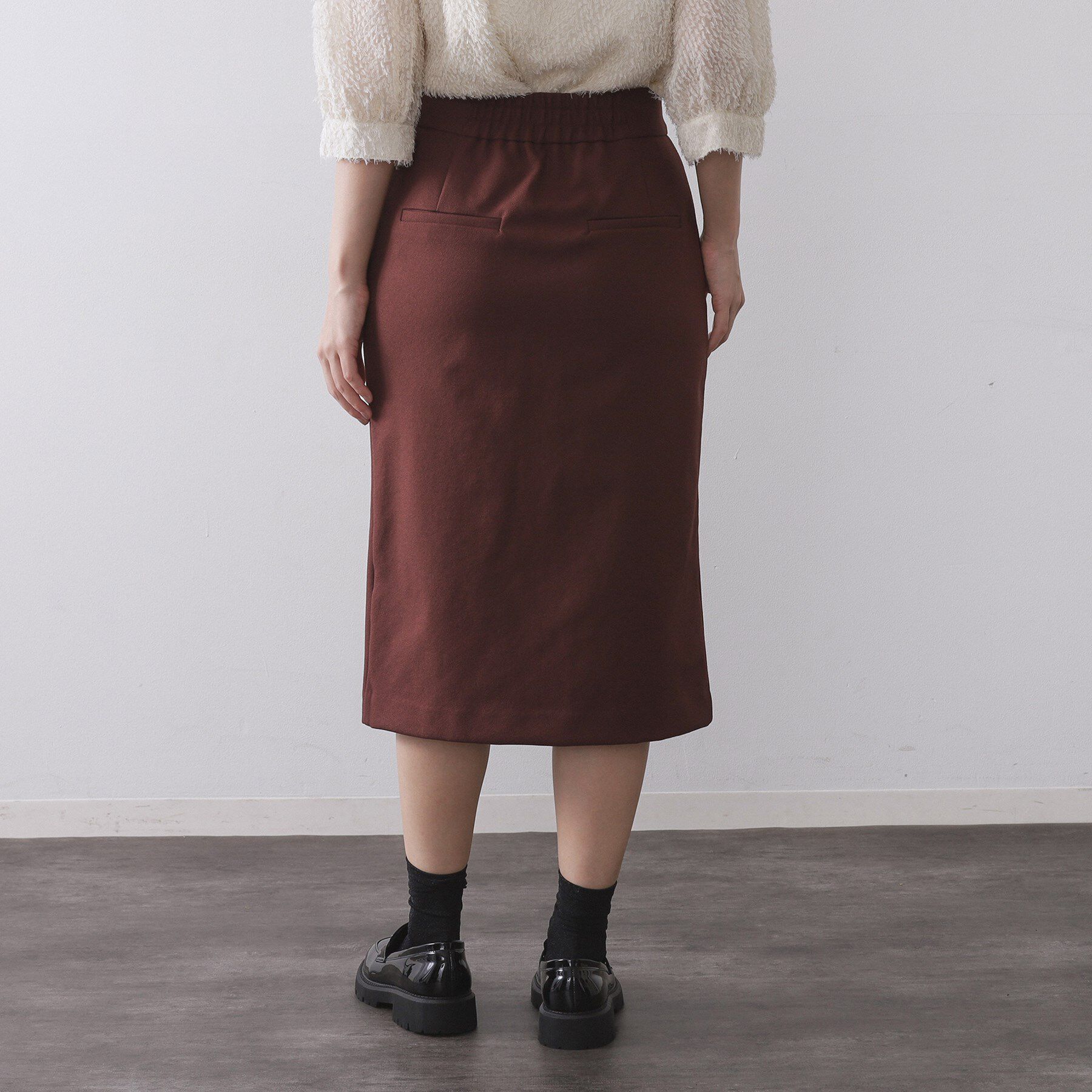 OPAQUE.CLIP「ミドル丈タイトスカート【洗濯機OK】」|スカート|