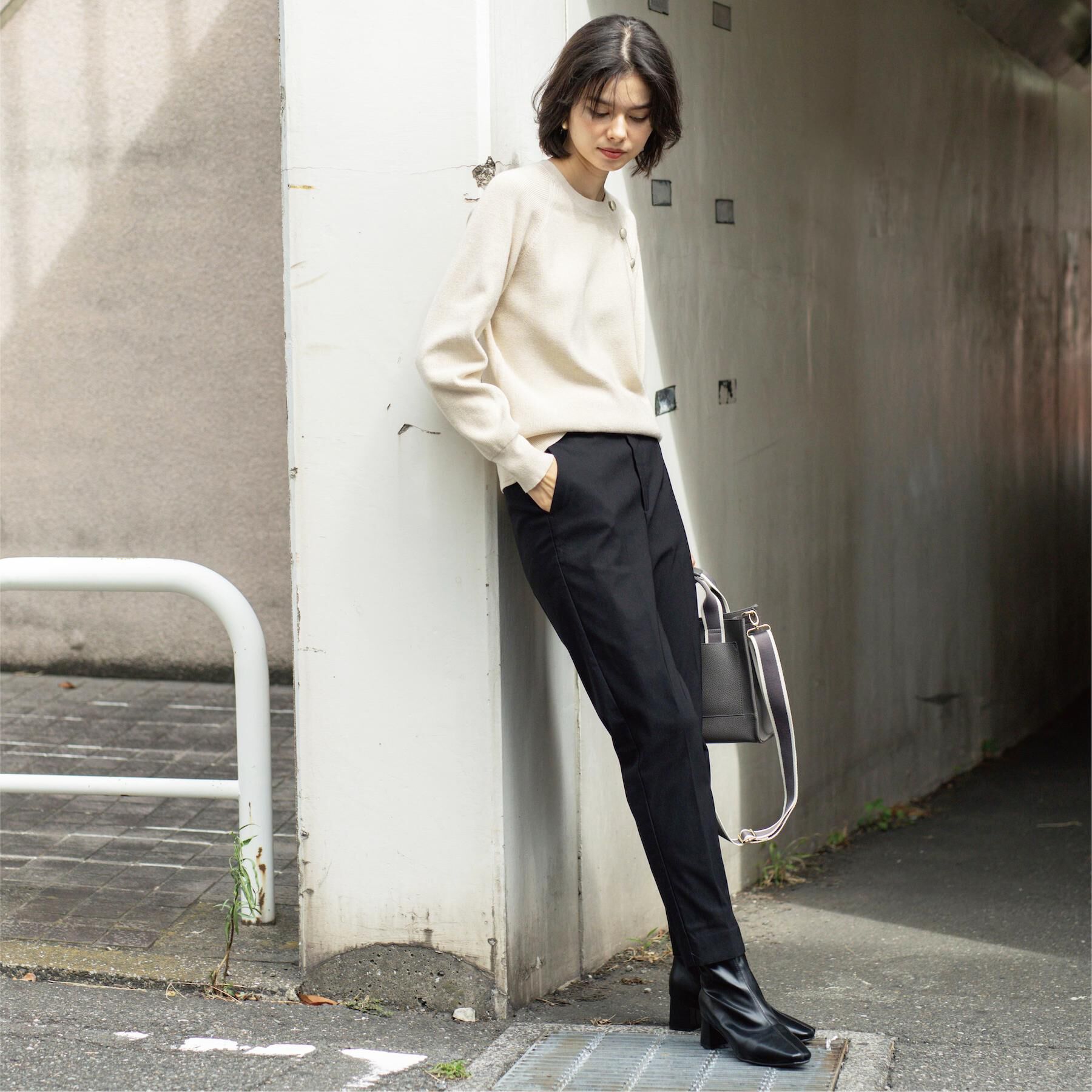 OPAQUE.CLIP「裏起毛ハイストレッチイージーテーパードパンツ【洗濯機OK】」|その他|